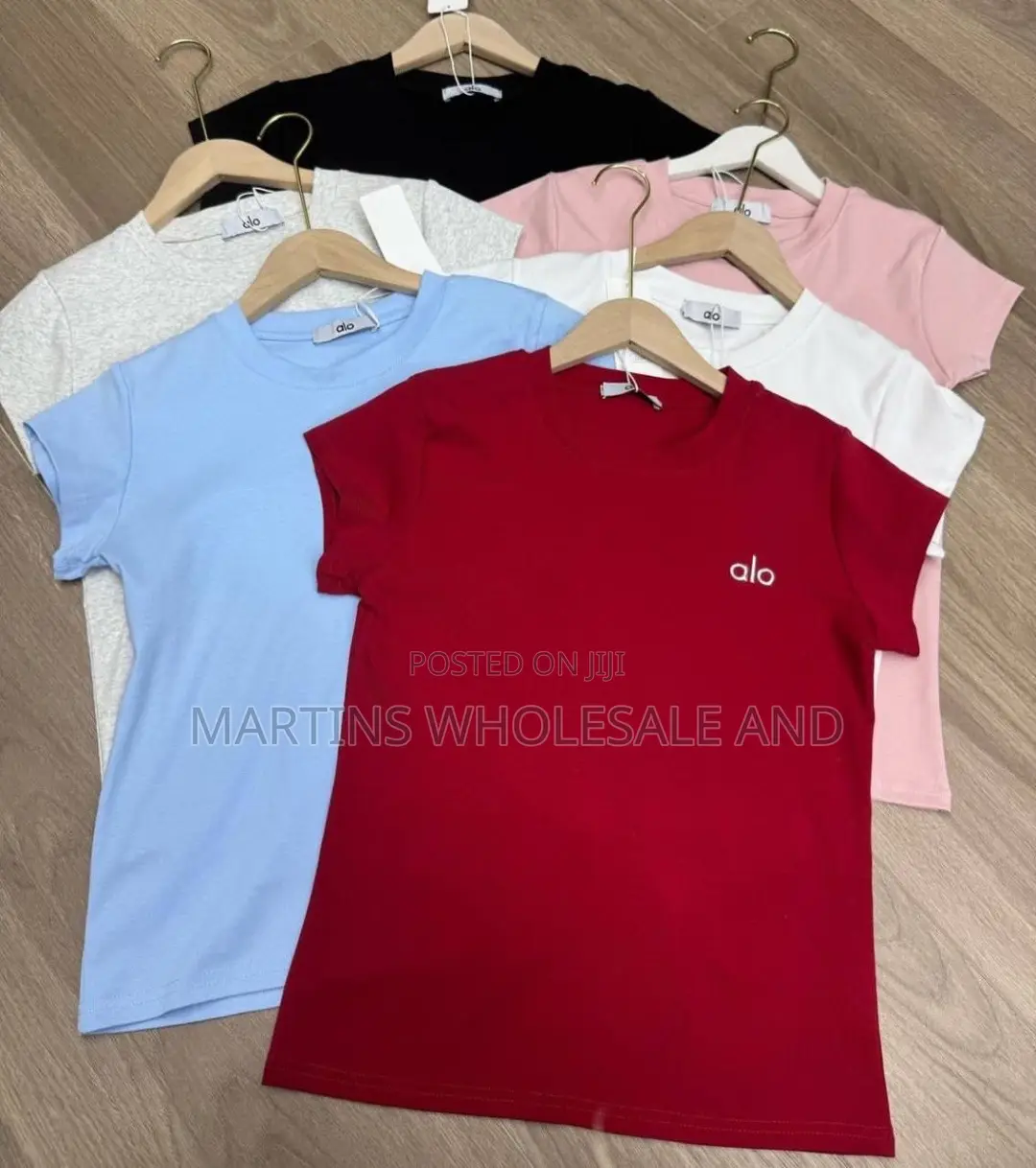 Alo Yoga T-Shirts Featuring Embroidered Logos