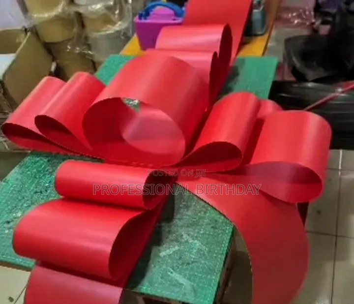 Fabric Car Bow and Big Card Bow