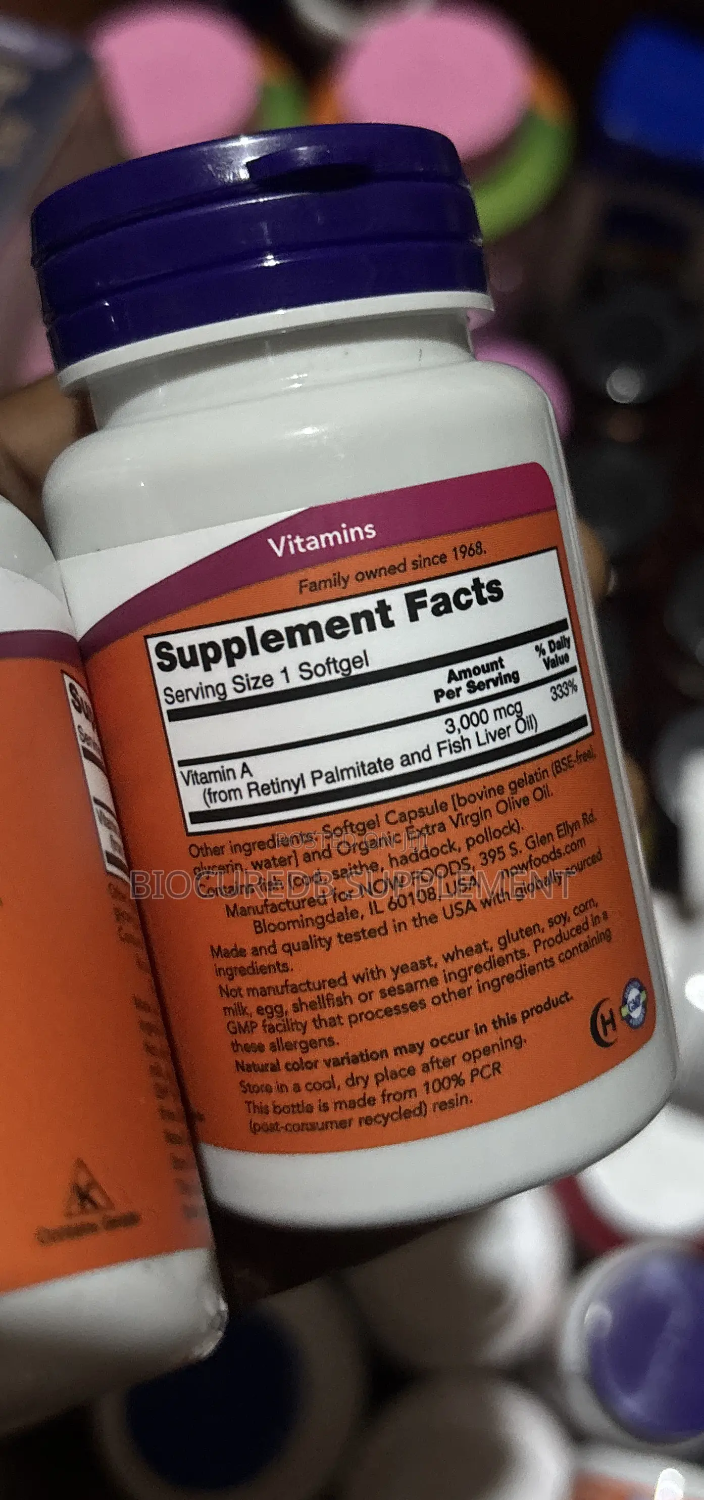 Now Vitamin a 10,000iu 100softgels