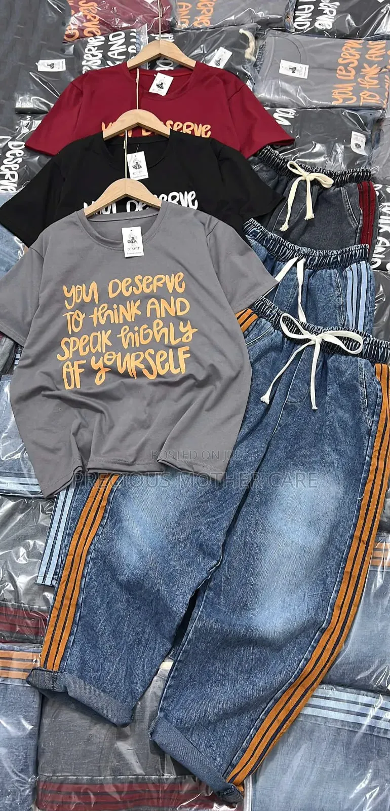 Quality Teenagers Top and Jean Trouser