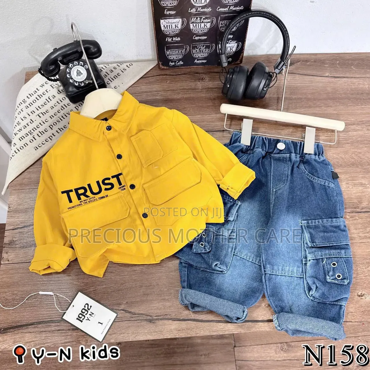 Children Yellow Shirt and Bargin Trouser
