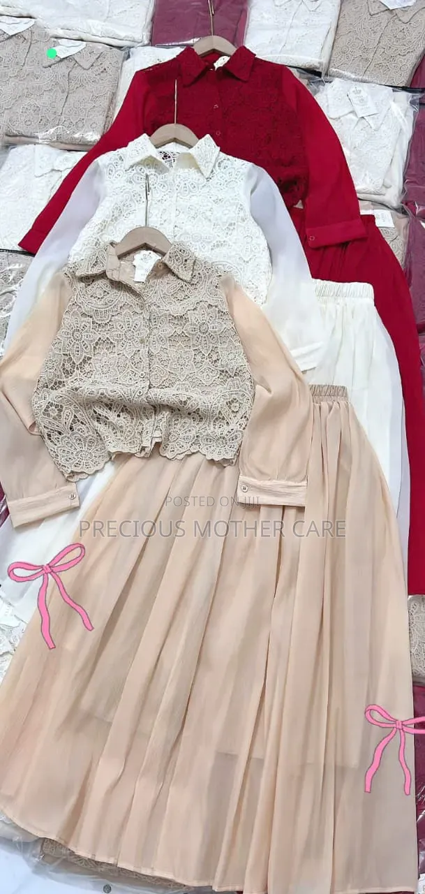 Girls Teenagers Wears Top Amd Long Skirt