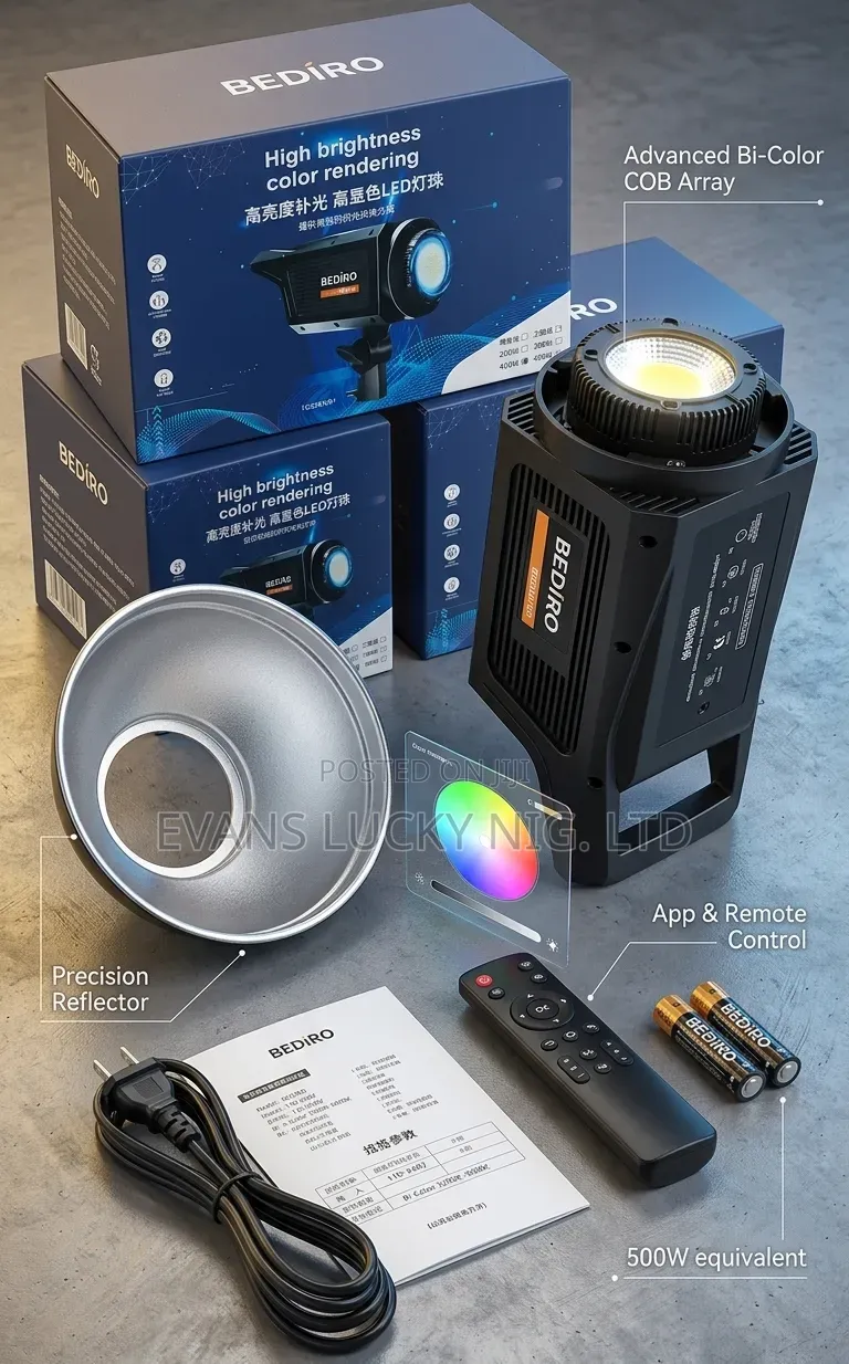 Bediro Bi-color Led Studio Light (Free Tripod)