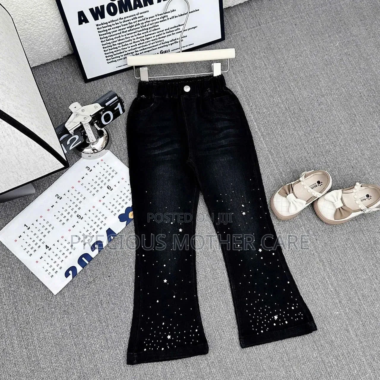 Children Hip Style Quality Jeans Available in Black and Blue