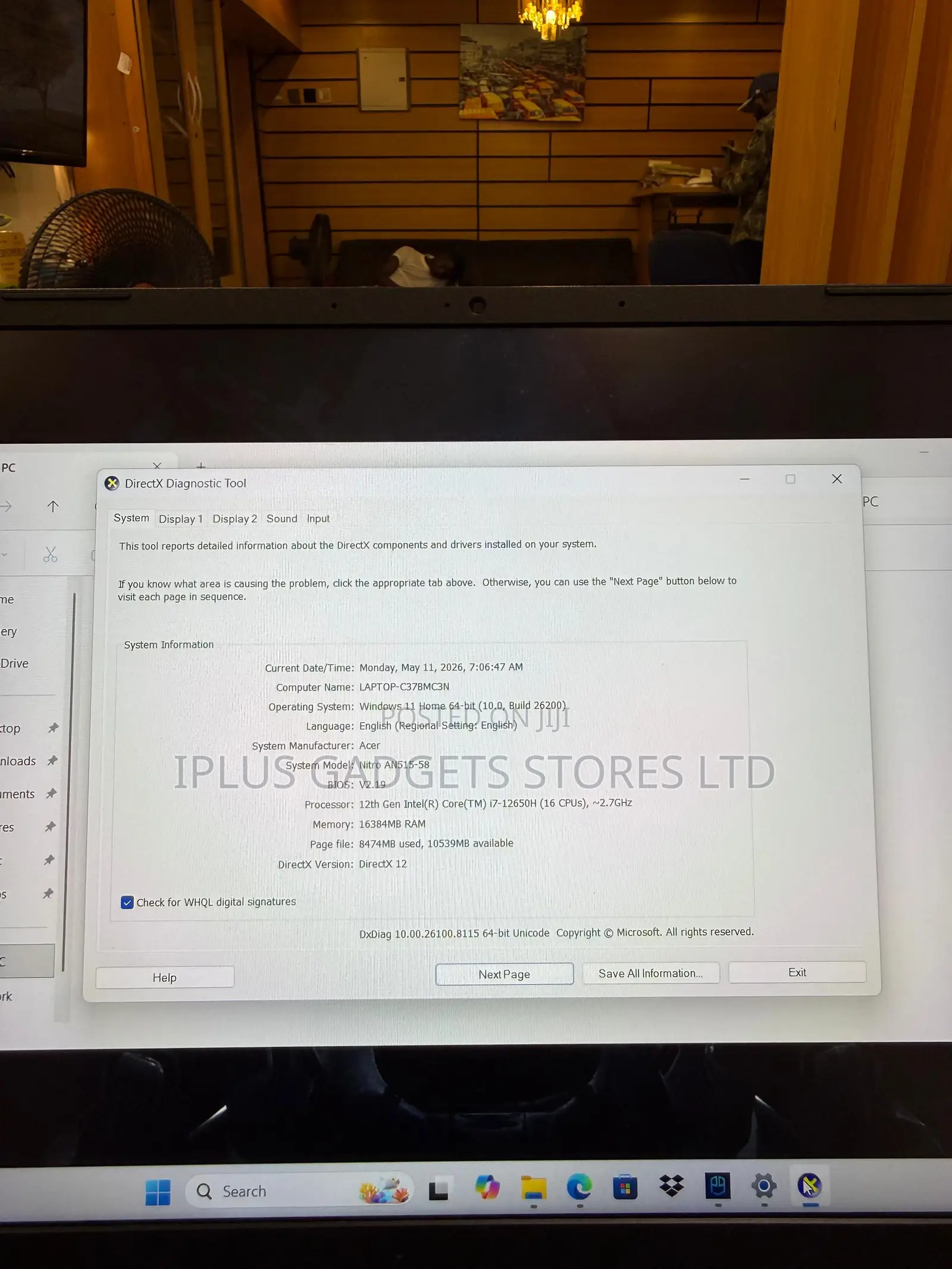 Laptop Acer Nitro 5 16GB Intel Core i7 SSD 512GB