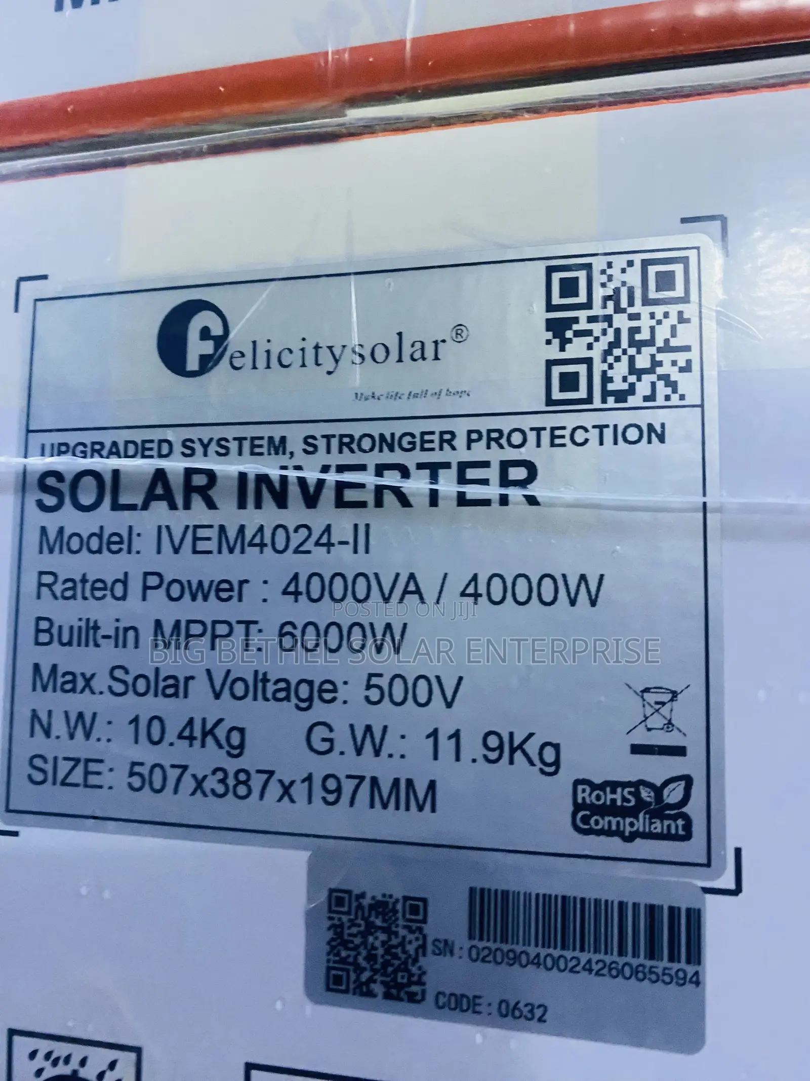 4kva 24v Felicity Hybrid Solar Inverter