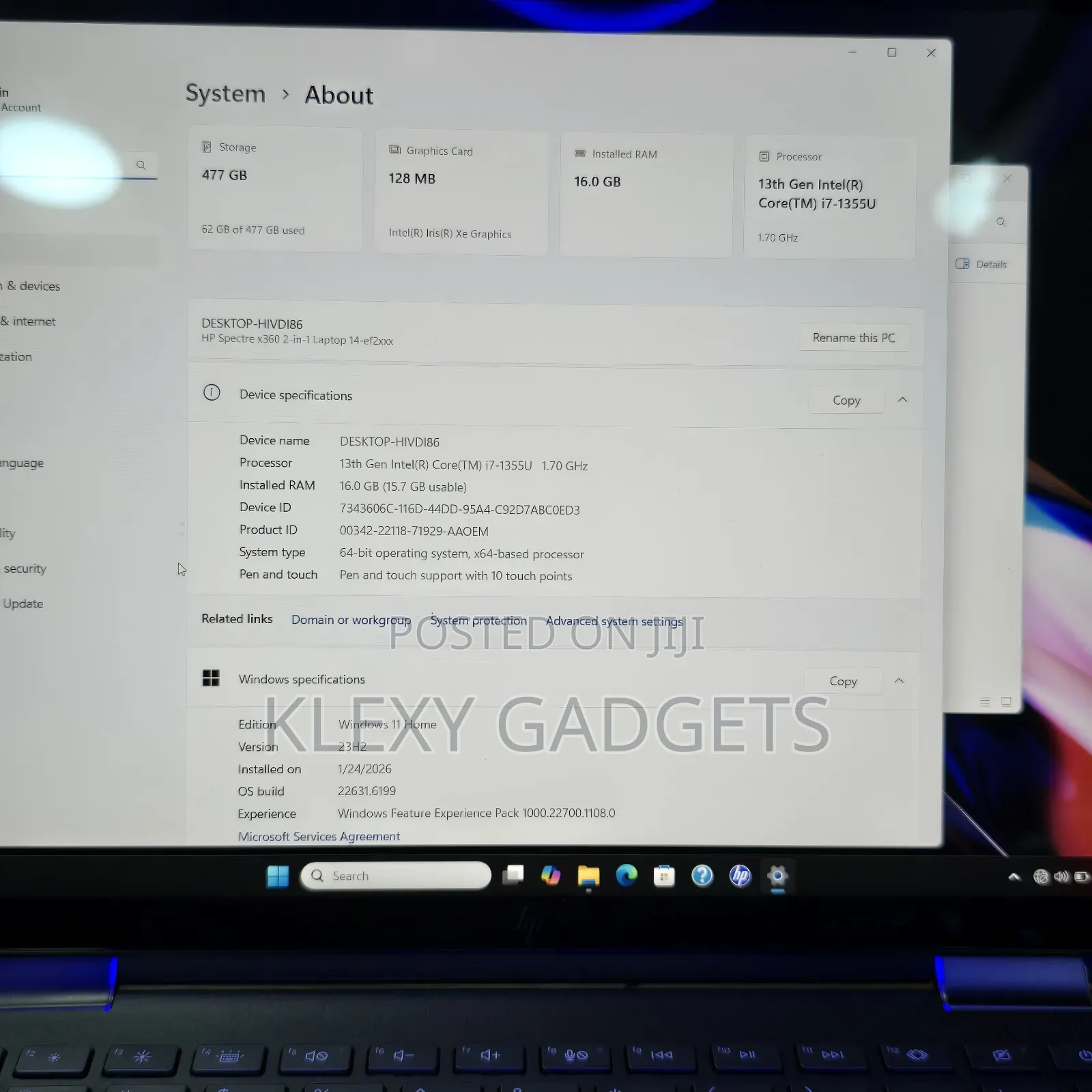 Laptop HP Spectre 14 16GB Intel Core i7 SSD 512GB