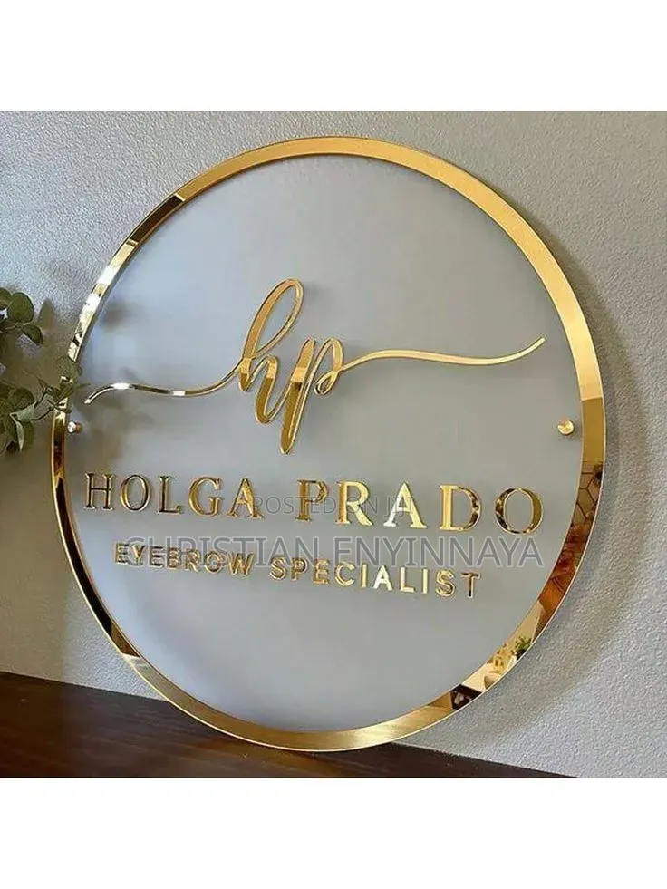 Round Acrylic Indoor Signage