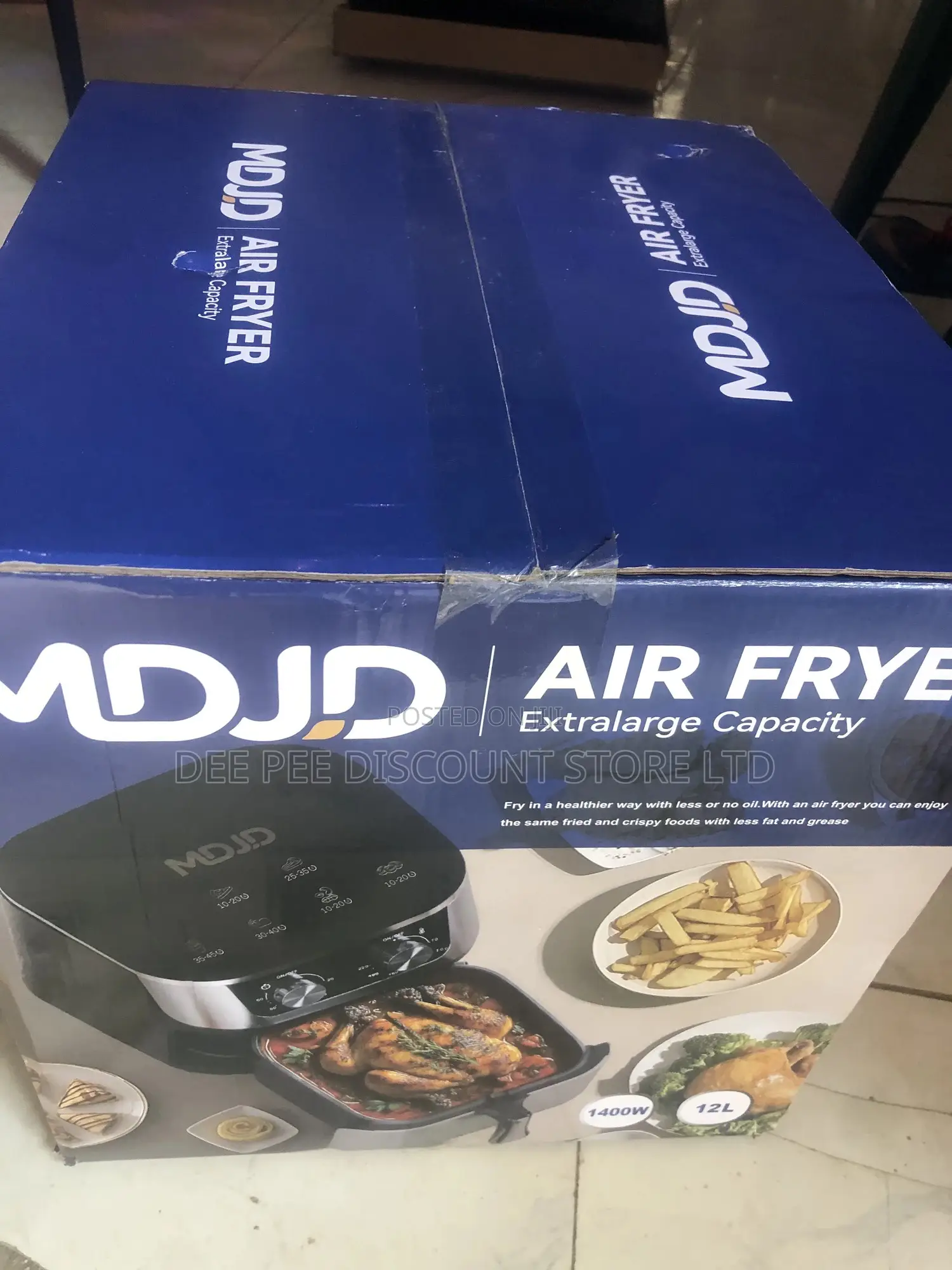 Md/Jd 12l Large Capacity Air Fryer - 1400w Oil Free Healthy Cooker