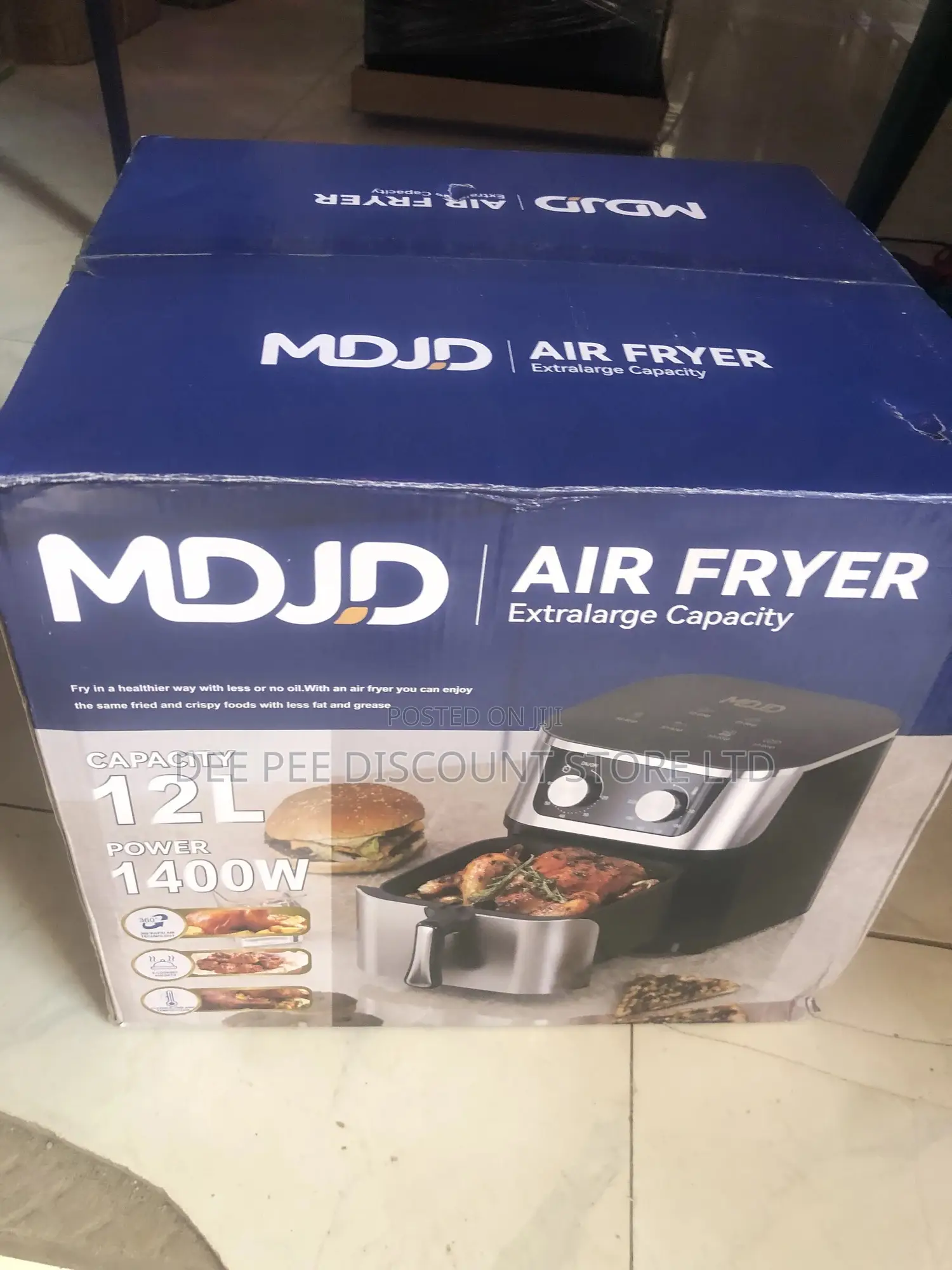 Md/Jd 12l Large Capacity Air Fryer - 1400w Oil Free Healthy Cooker