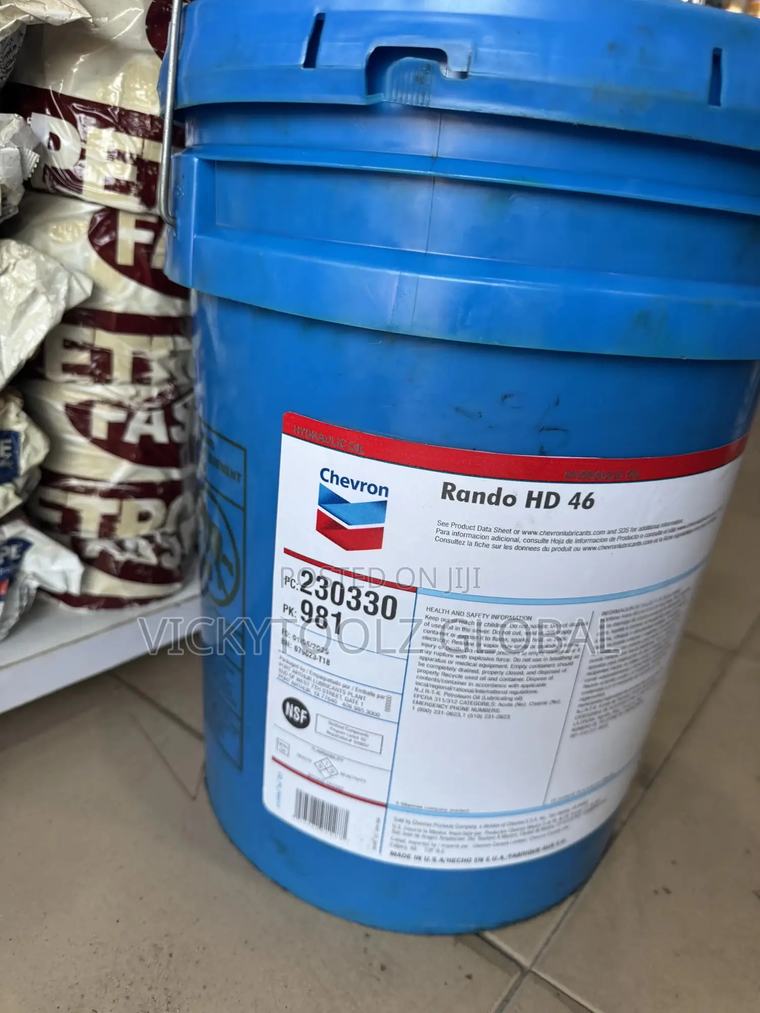 Chevron Rando Hd 46 Anti Wear Hydraulic Oil