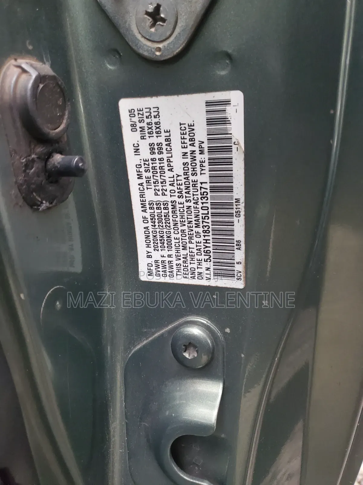 Honda Element 2006 Green
