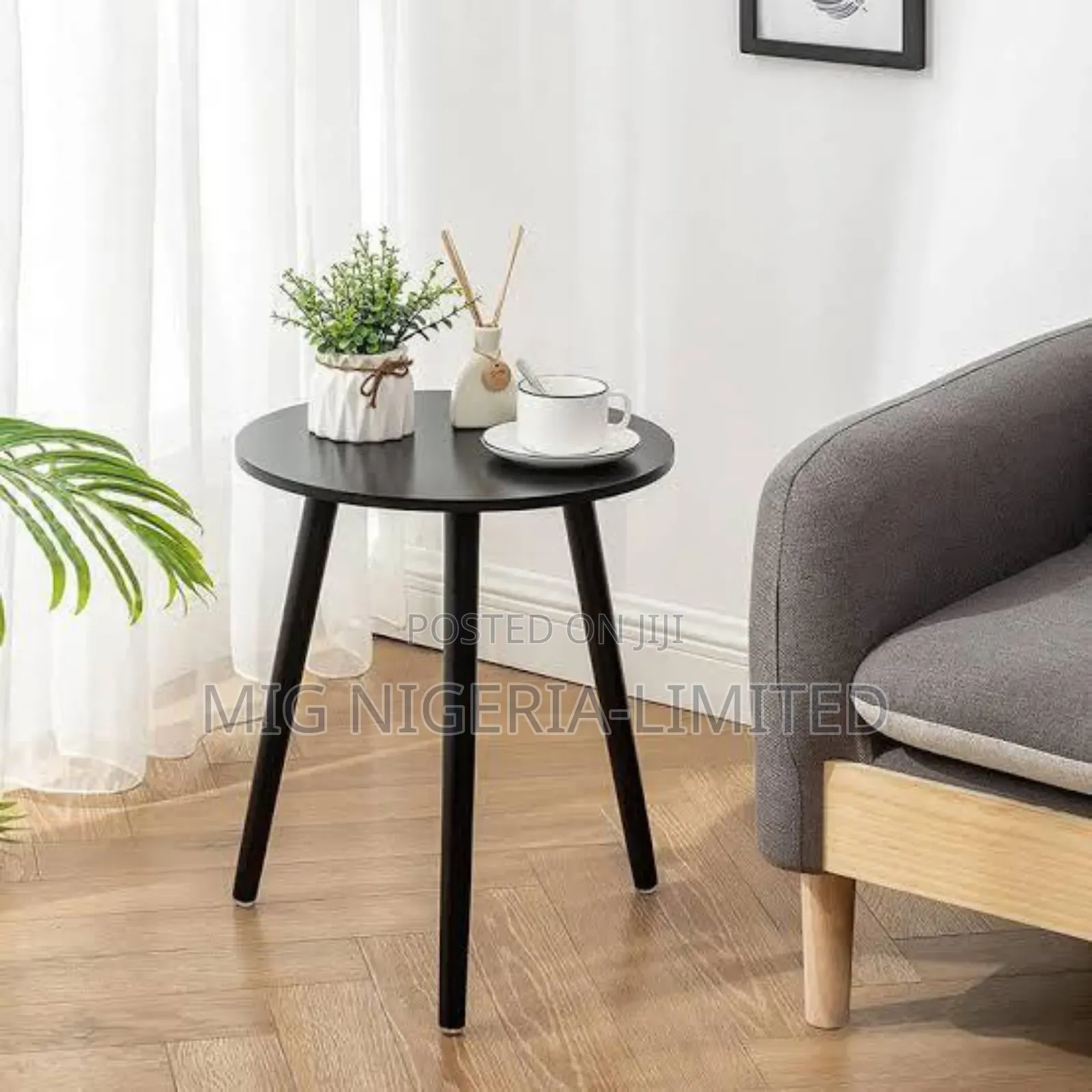 Black Stylish Coffee Side Table 55cmx40cm