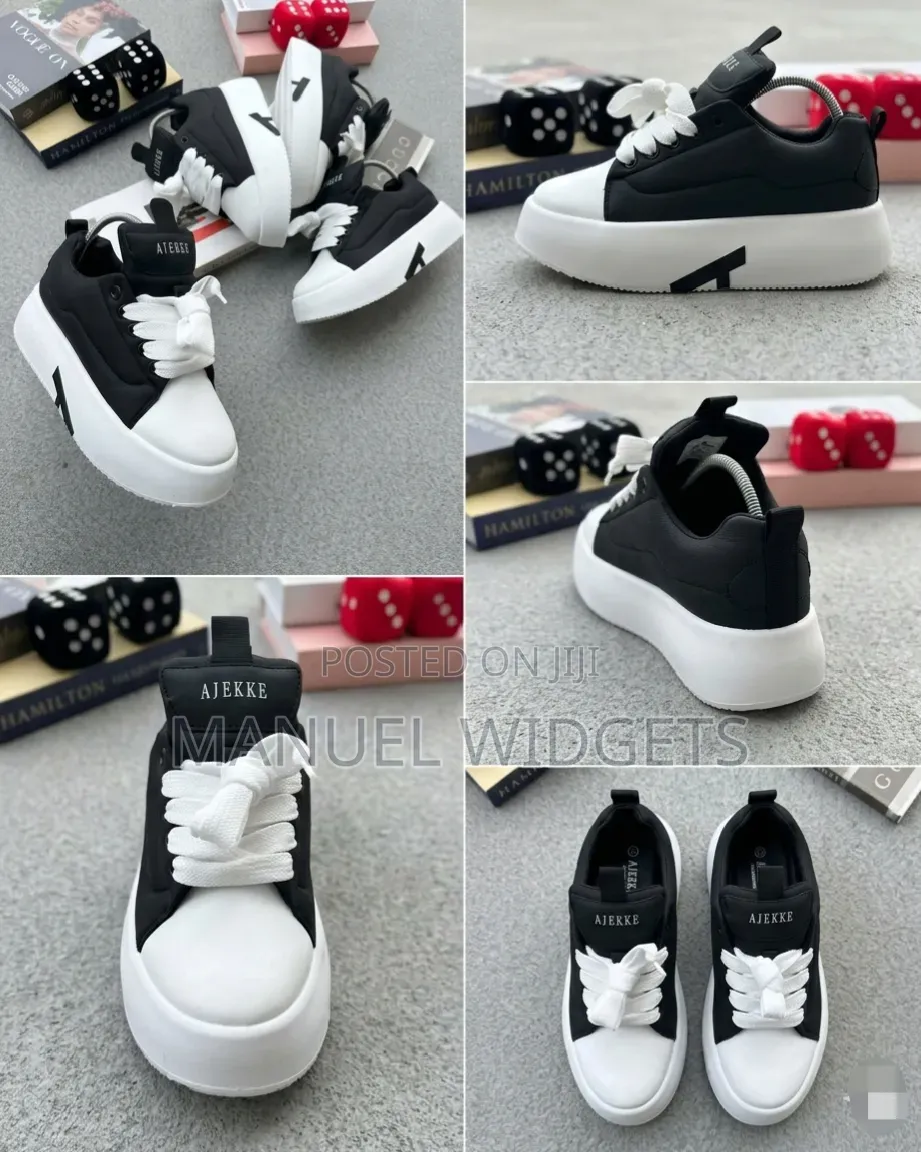 Ajekke Trending Drip Black Sneakers – Premium Quality