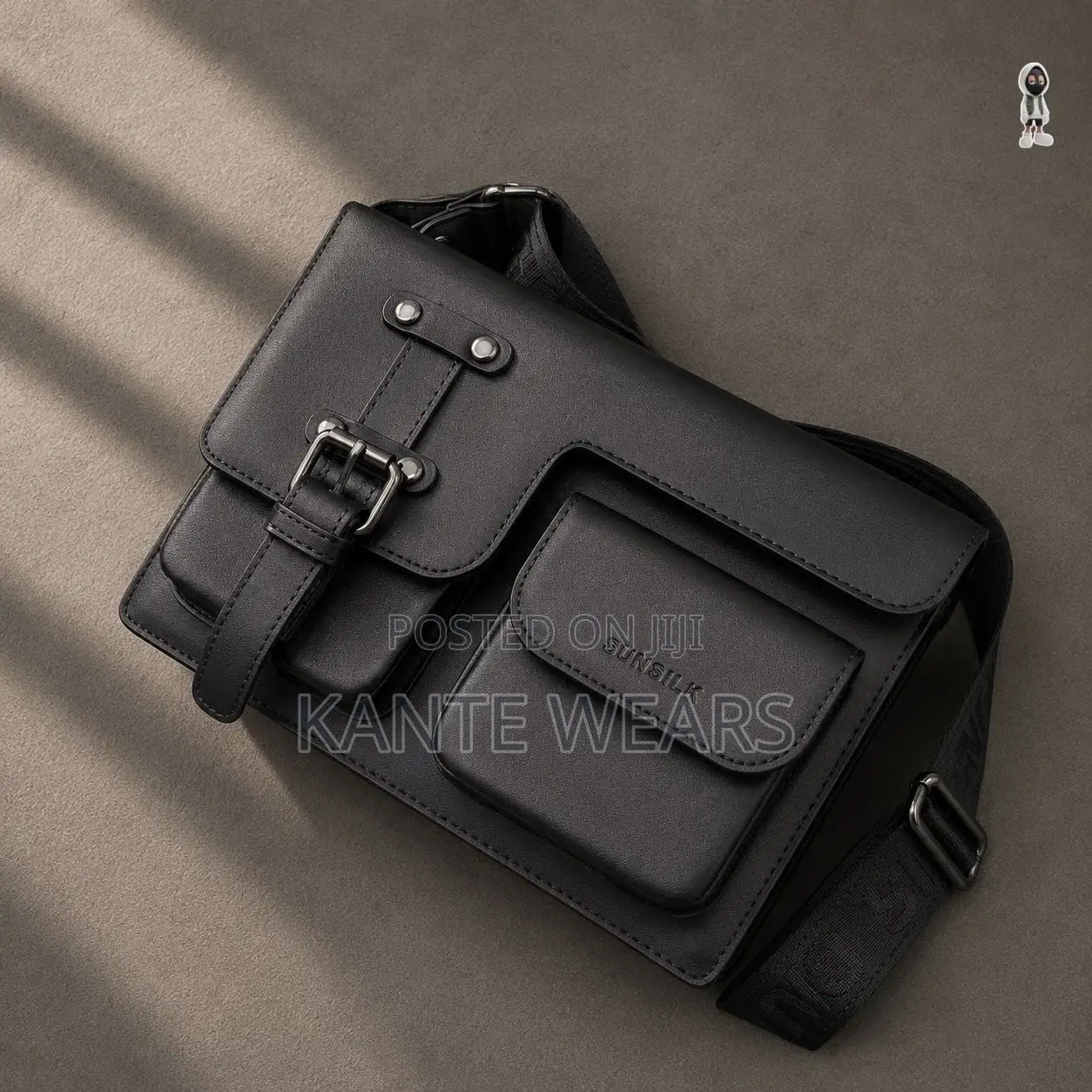 *Shoulder Bag Men's Original Niche Design Crossbody Bag Retro