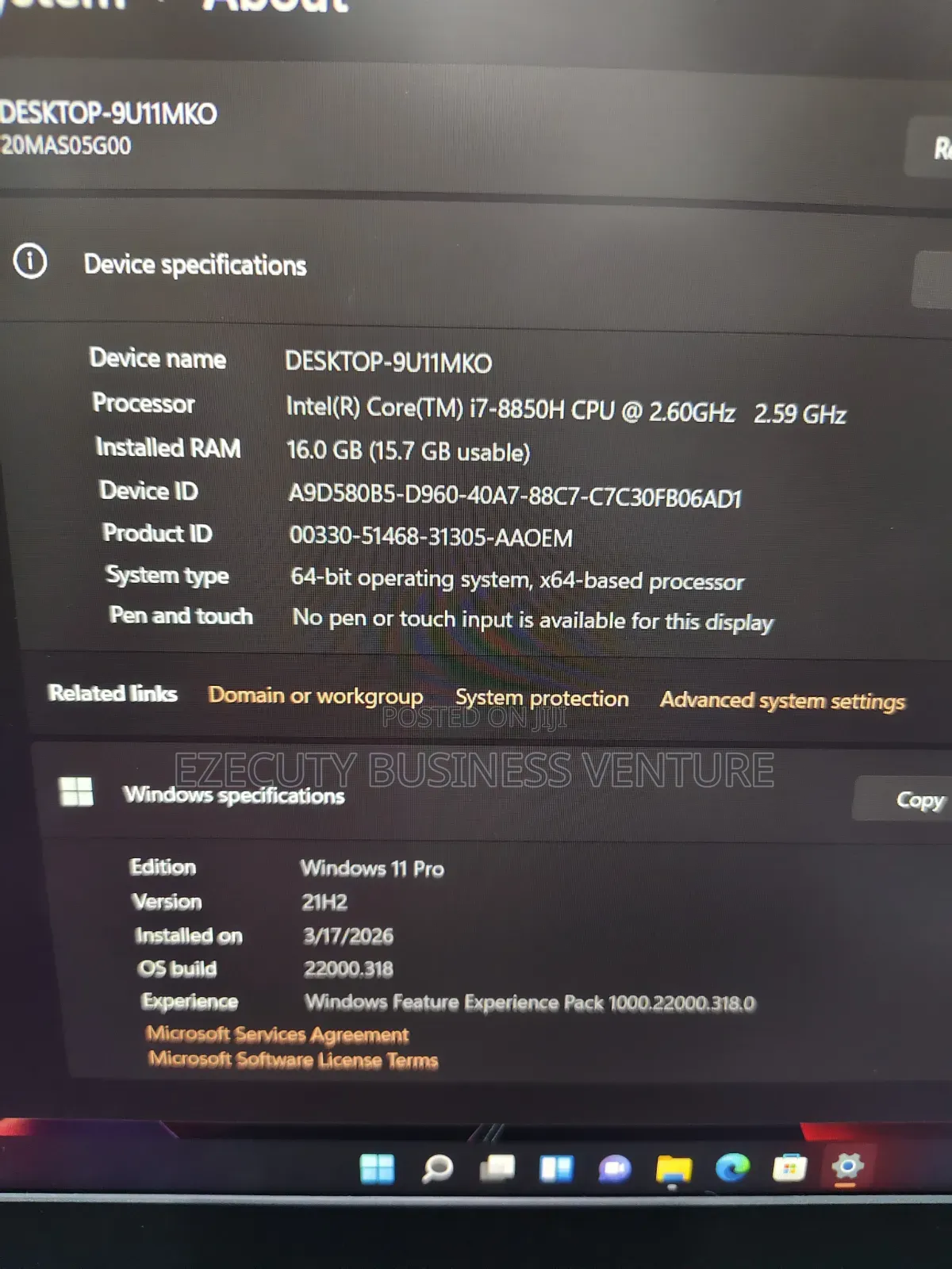 Laptop Lenovo ThinkPad P52 16GB Intel Core i7 SSD 512GB