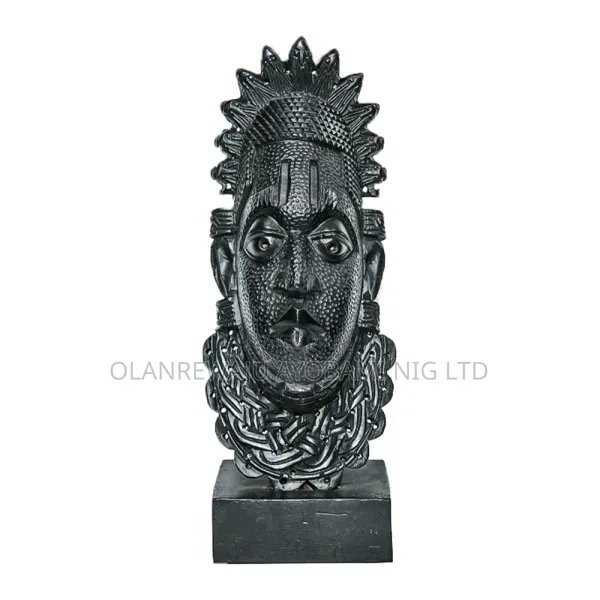 Wooden Black Festac ’77 Head Stand