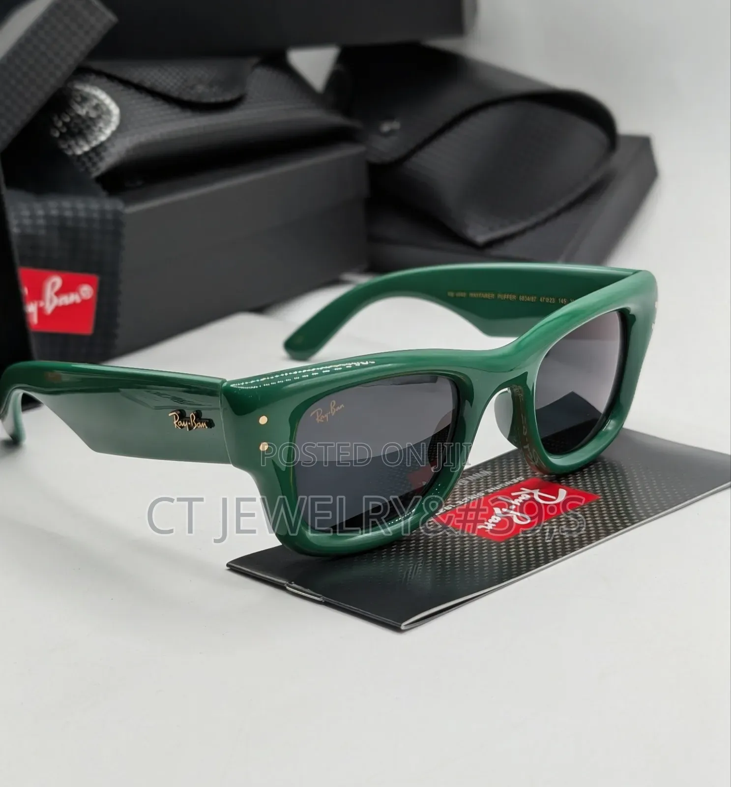 Ray-Ban Puffer Bold Thick Frame Sunglasses Statement Style 4 Men Women