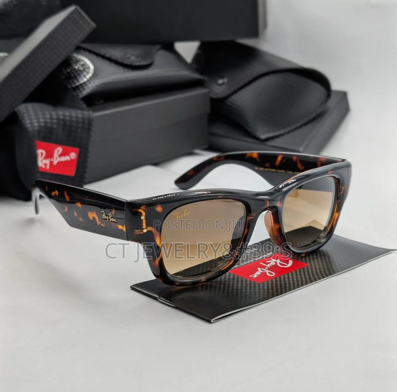 Ray-Ban Puffer Bold Thick Frame Sunglasses Statement Style 4 Men Women