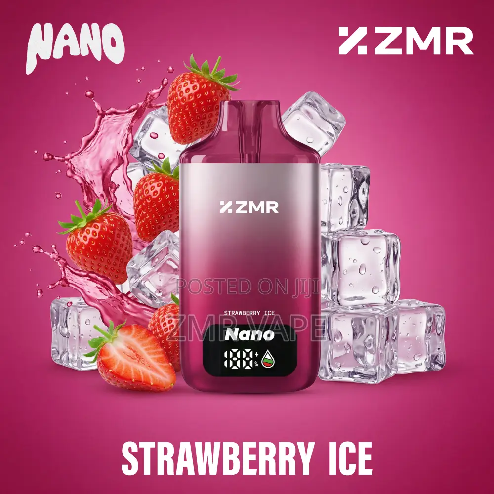 ZMR Vape Disposable,Rich Strawberry Ice Lightweight Elegant Pod System