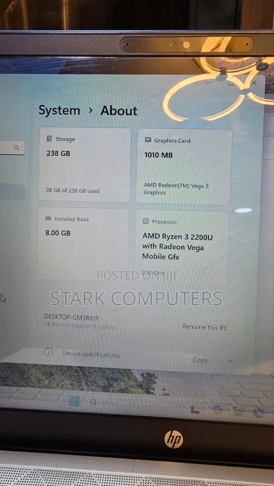 Laptop HP Pavilion 15-eh0050wm 8GB AMD Ryzen 3 SSD 256GB