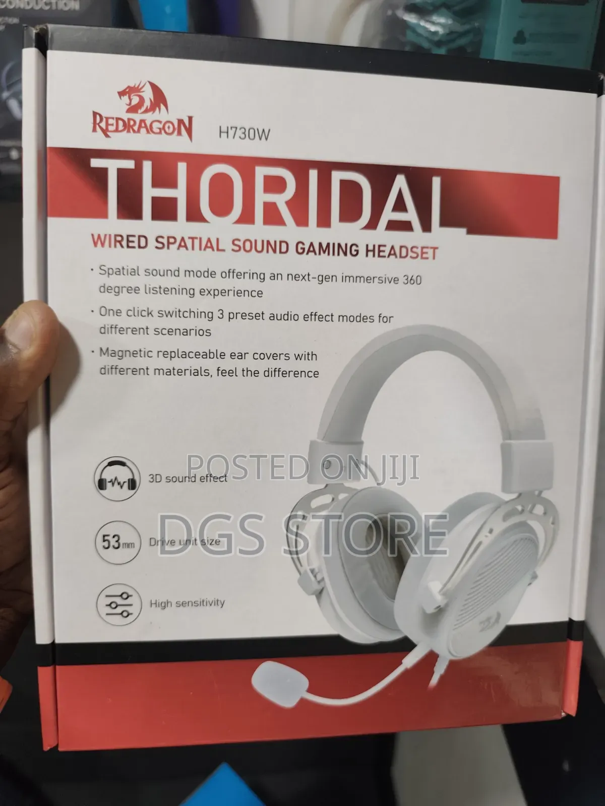 Redragon H730w Thoridal Wired Spatial Sound Gaming Headphone