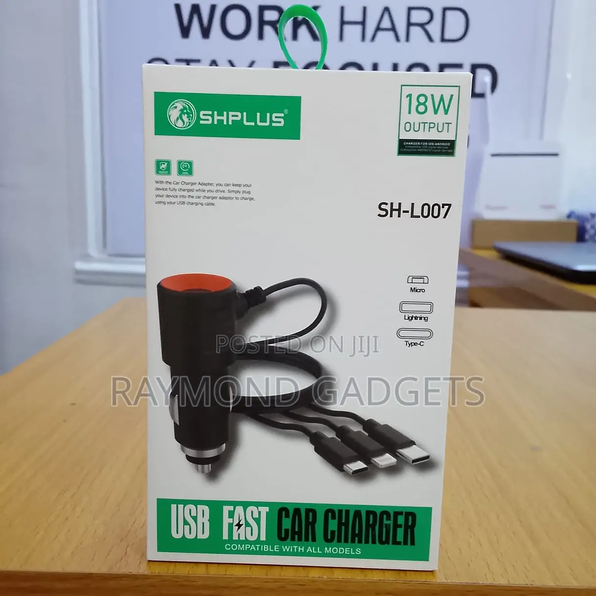 Shplus 18w Fast Car Charger Sh-L007 – Usb Quick Charge
