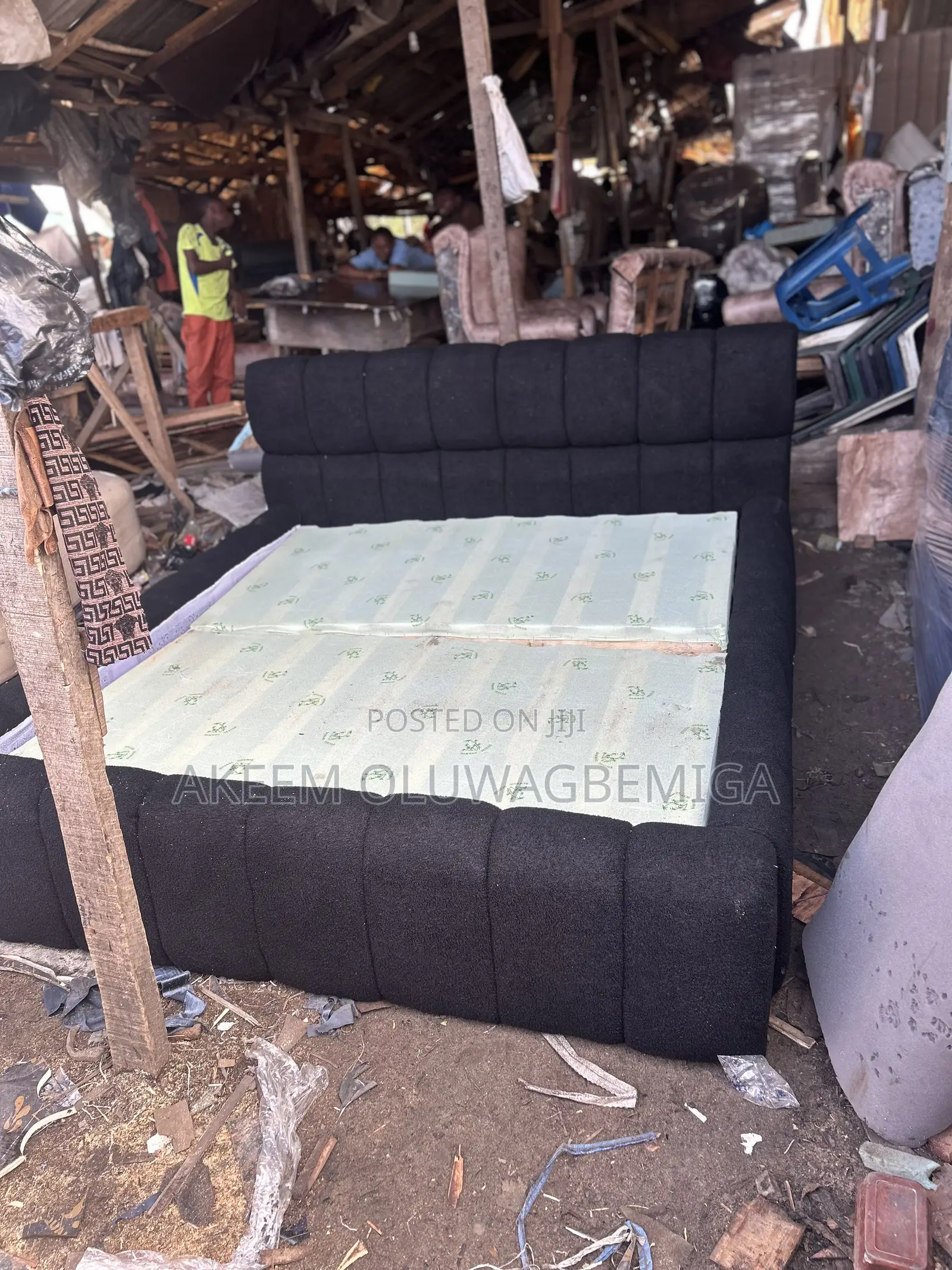 6by6 Black Bedframe