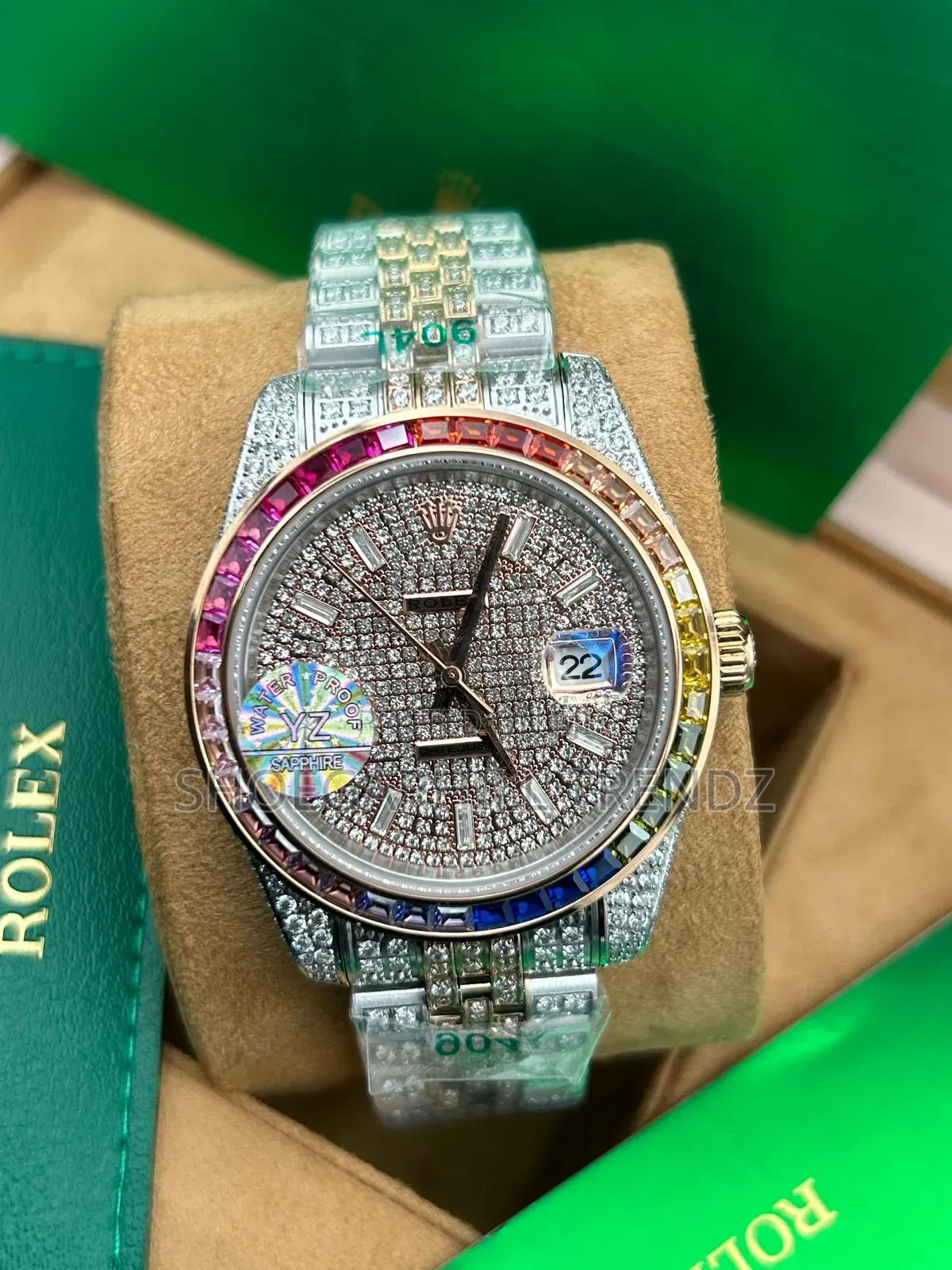 Rolex Glitter Bust Down Watch