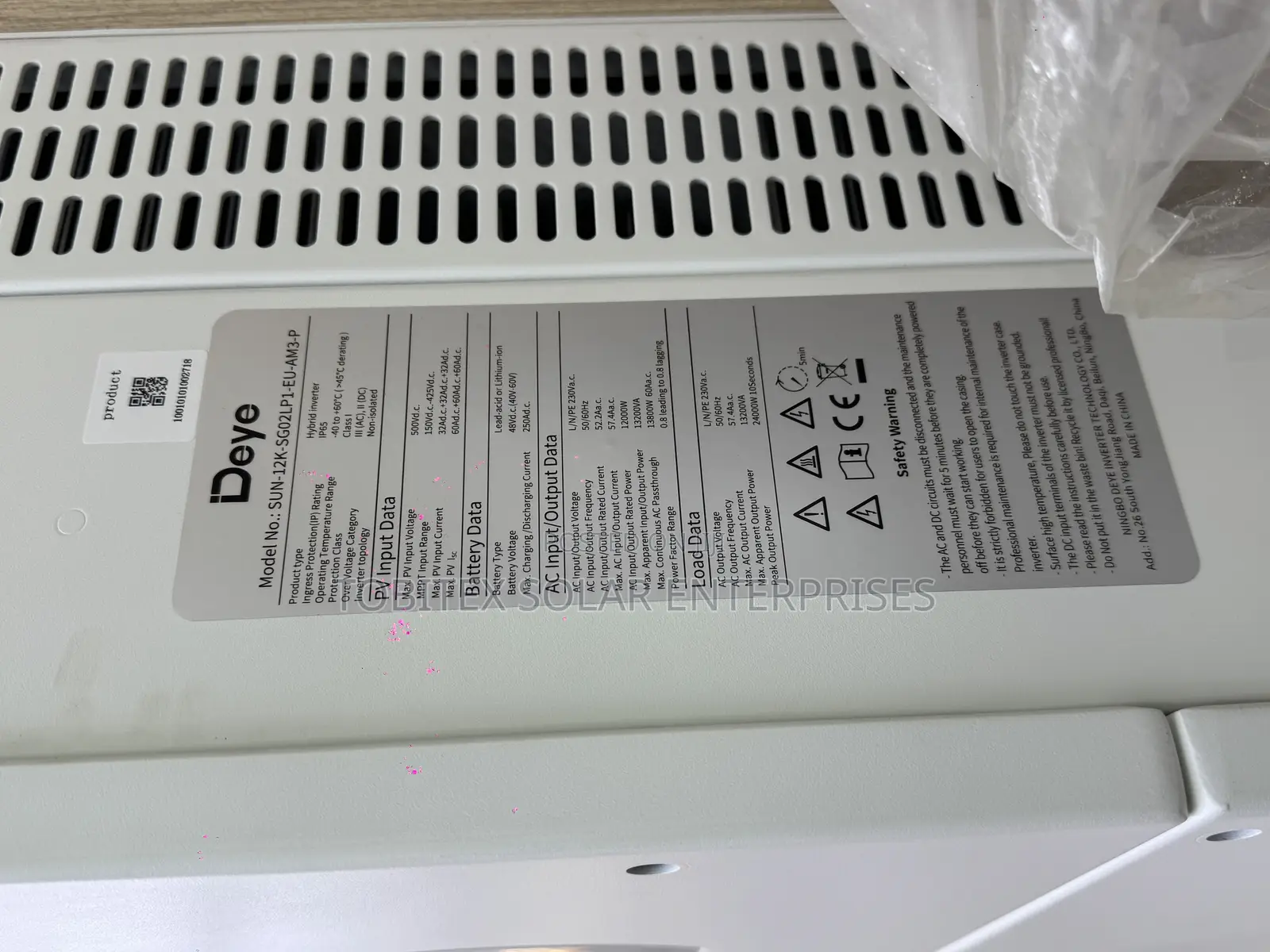Deye Hybrid Solar Inverter 12kva