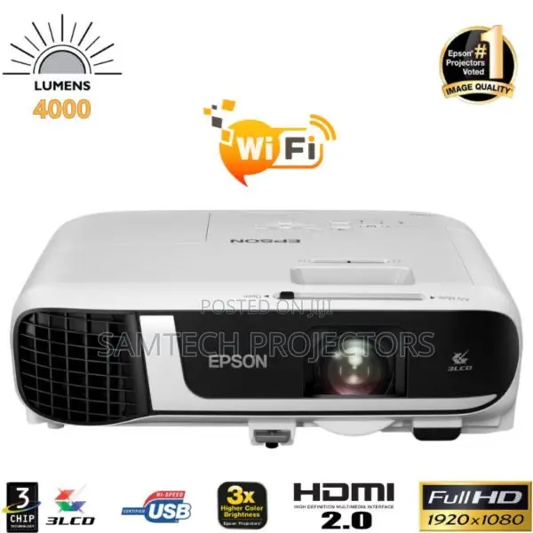 Epson Wireless Projector, Home Cinema,Conference Room,Classroom,Church