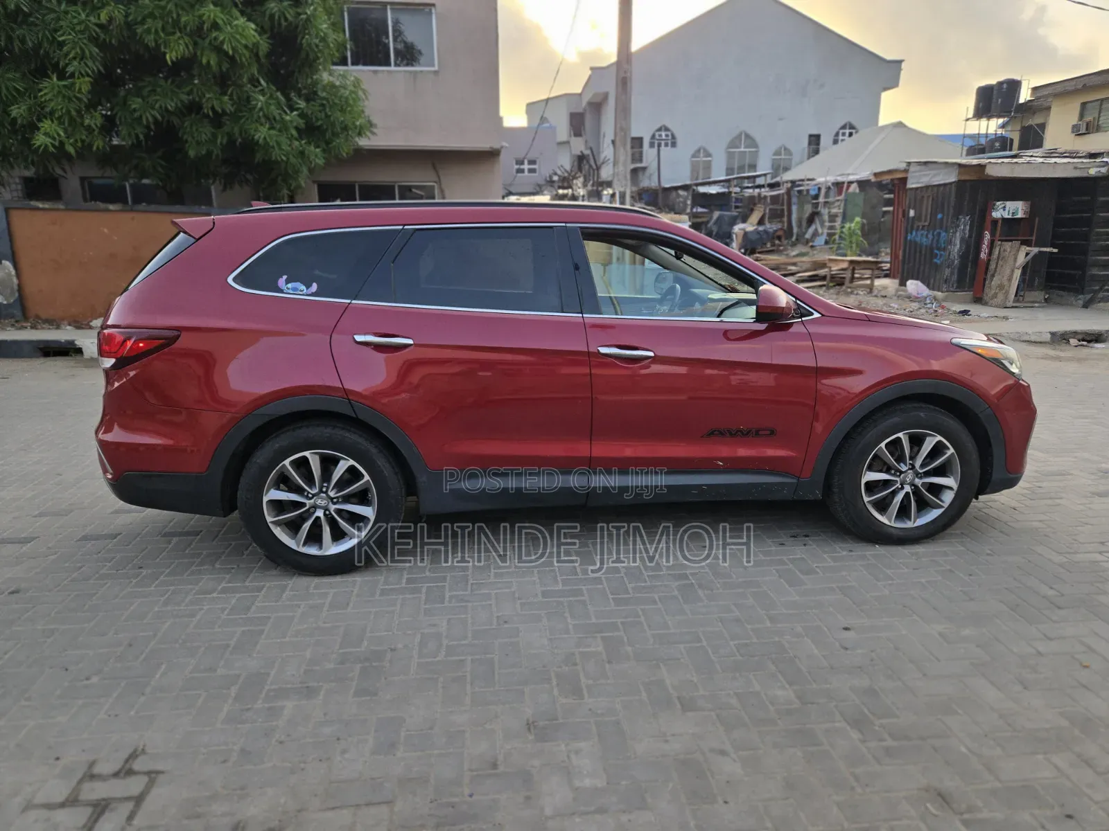 Hyundai Santa Fe SE AWD 2017 Red