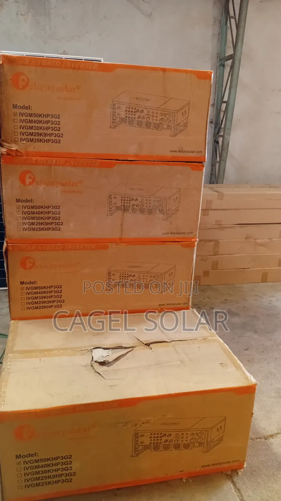 Felicity 50kva Hybrid Inverter + 60kwh Lithium Battery — Kano