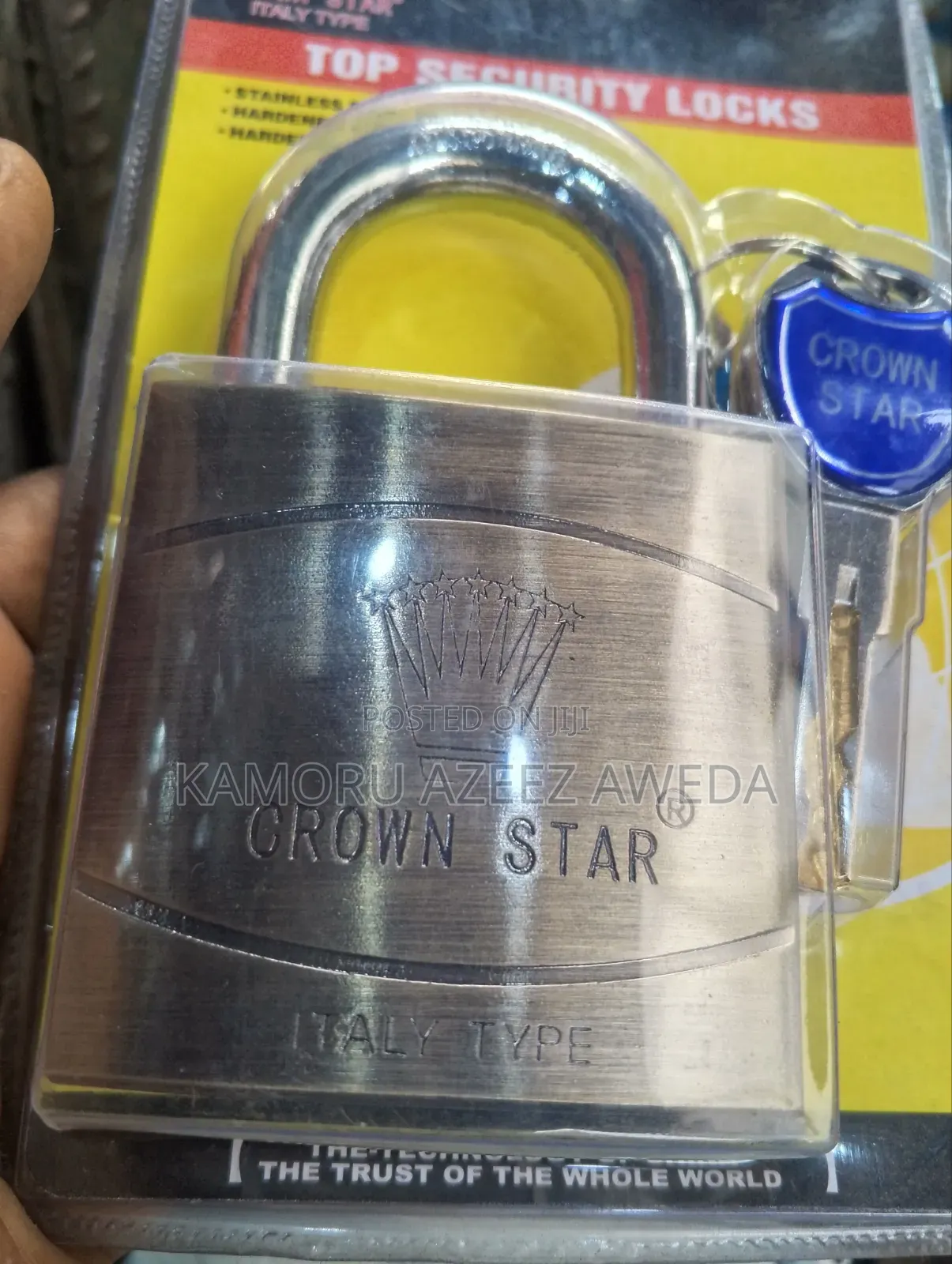 Craw Star Padlock Italian Type Anti Rust