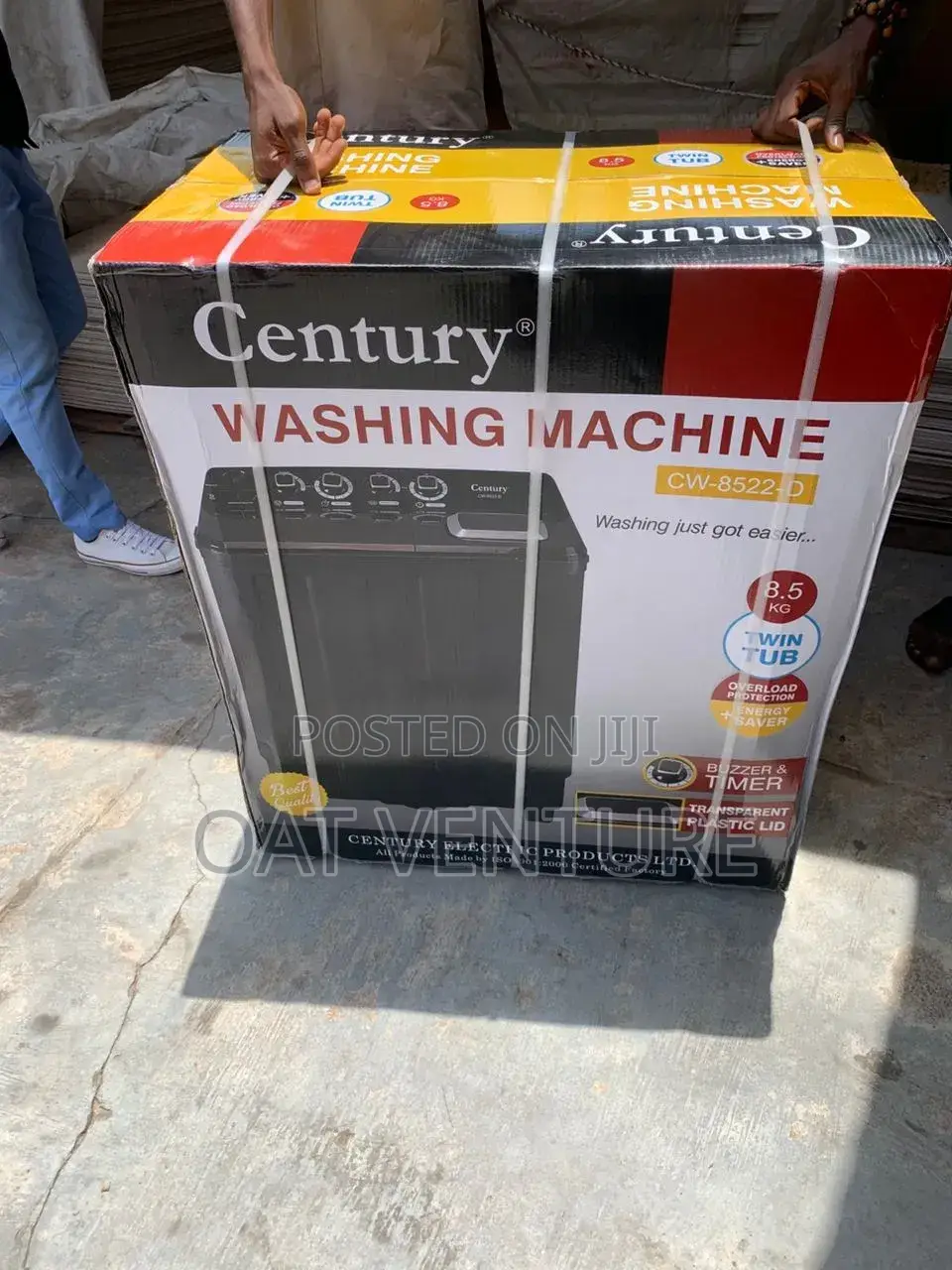 Century 8.5kg Twin Tub Washing Machine (Cw-8522-D) - Brand New