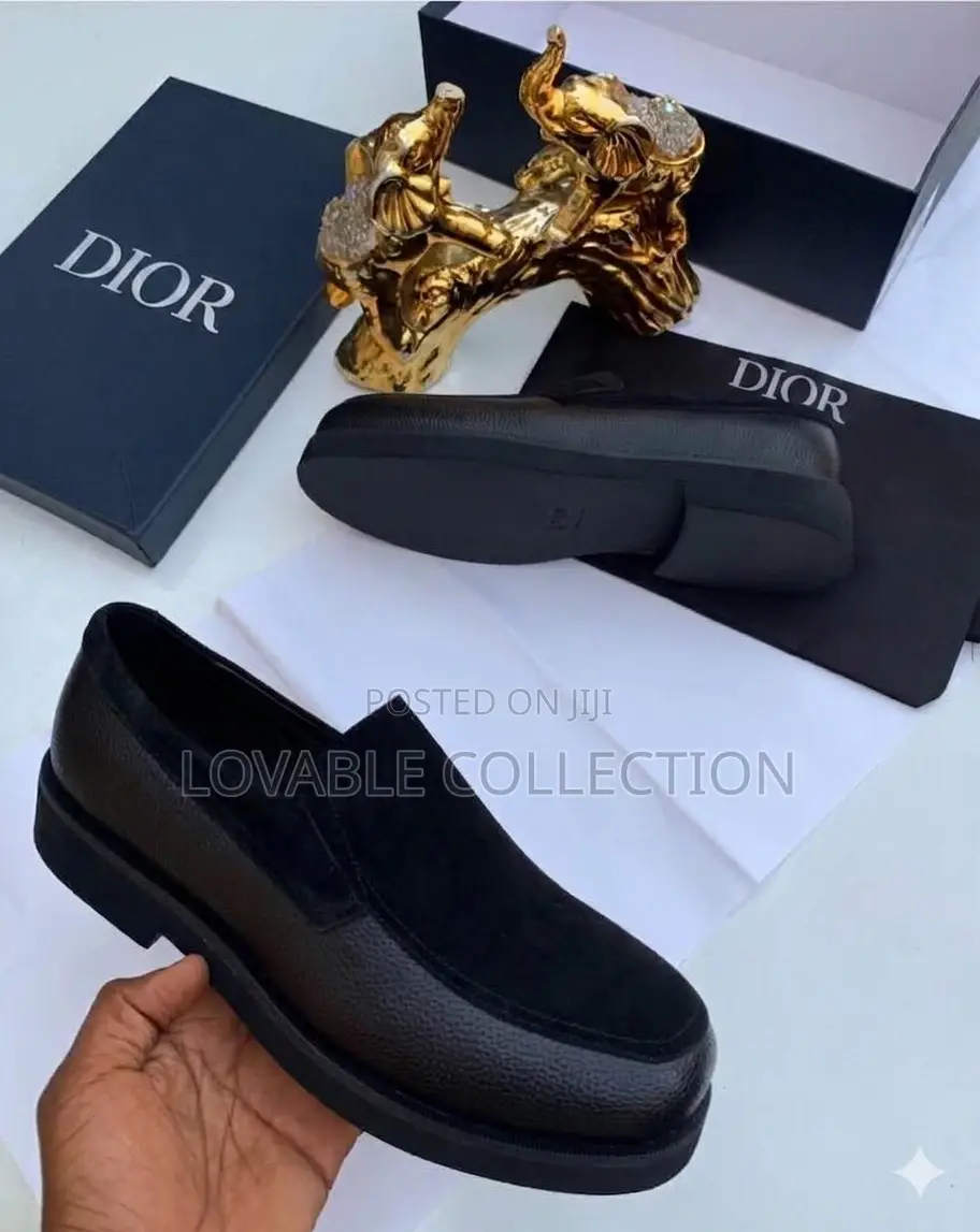 Dior Men’S Leather Suede Loafers