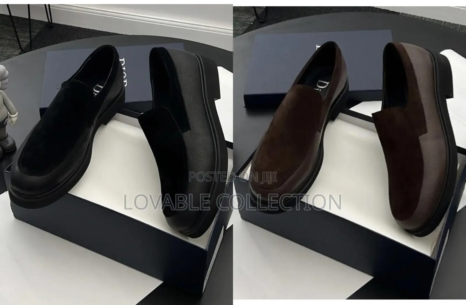 Dior Men’S Leather Suede Loafers