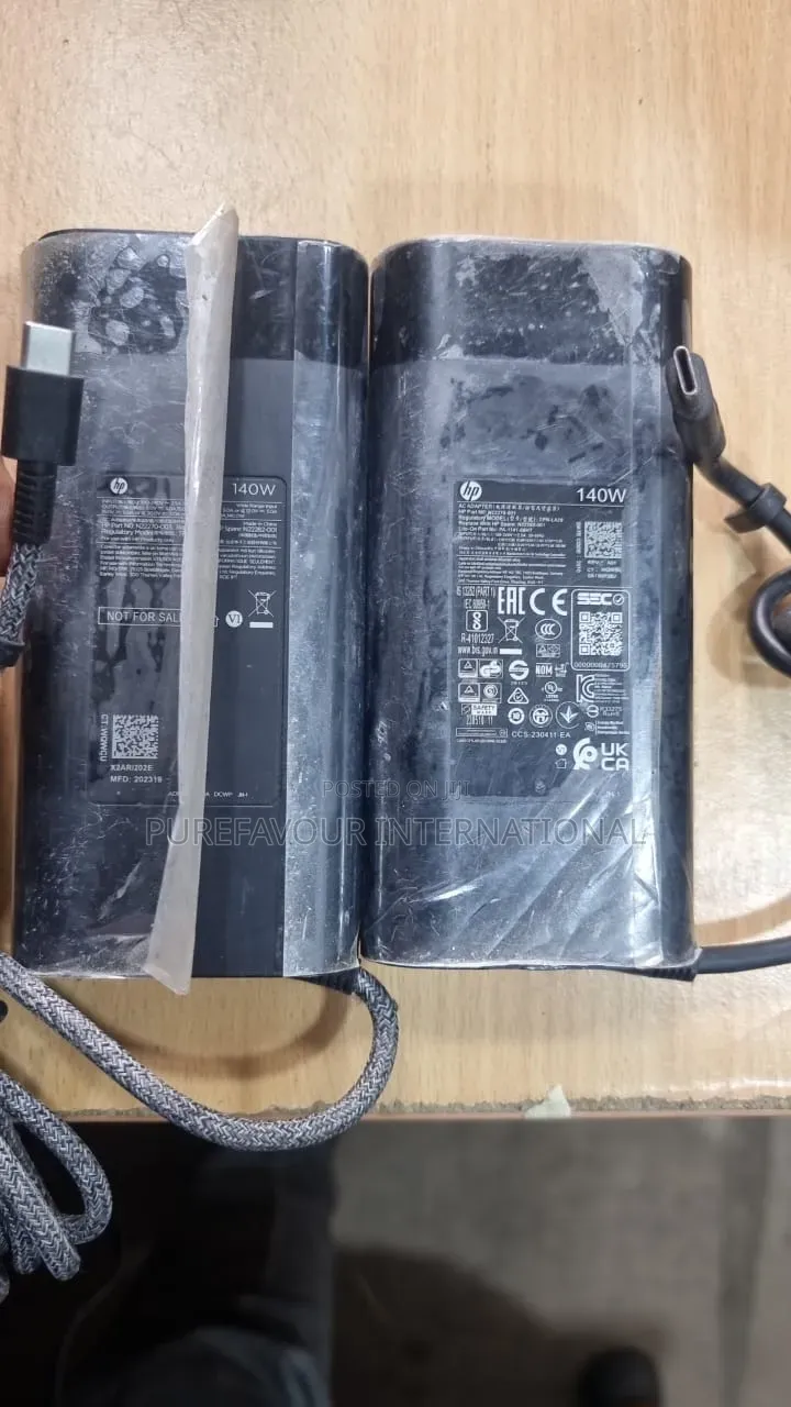 Hp 140w Usb-C Laptop Power Adapter Charger (Uk Used)