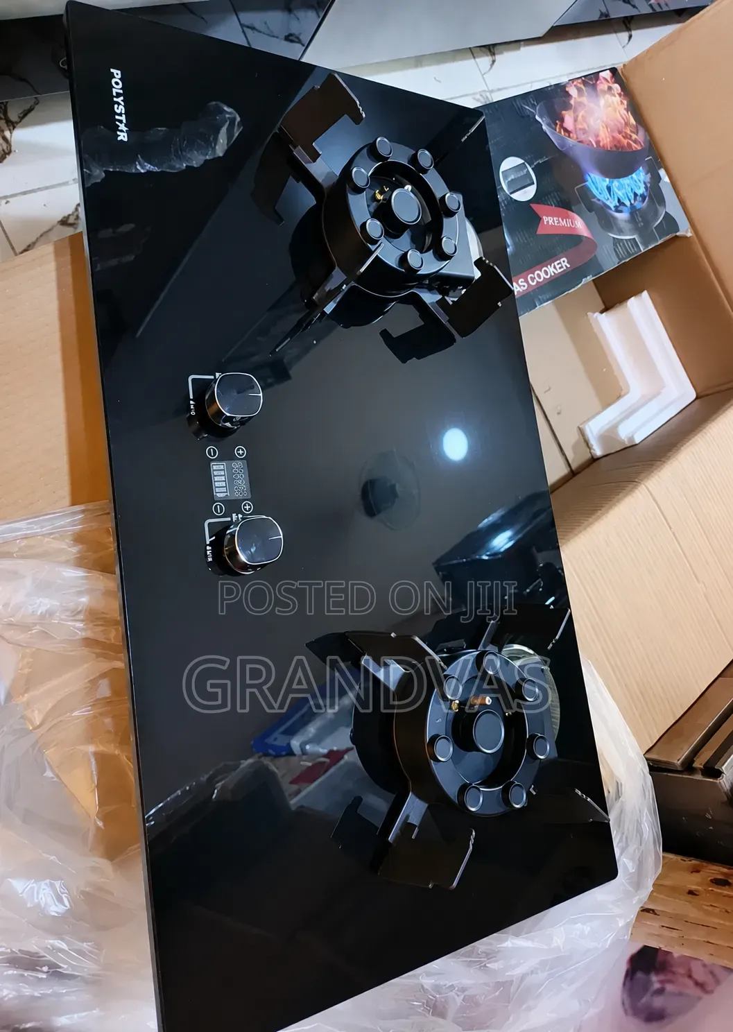 Original Quality Polystar Built-in Cabinet Flips Up Gas Cooker Hob
