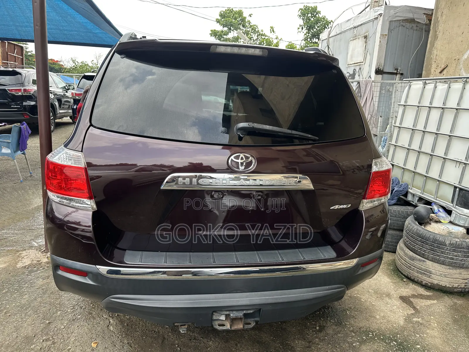 Toyota Highlander Limited 2012 Maroon