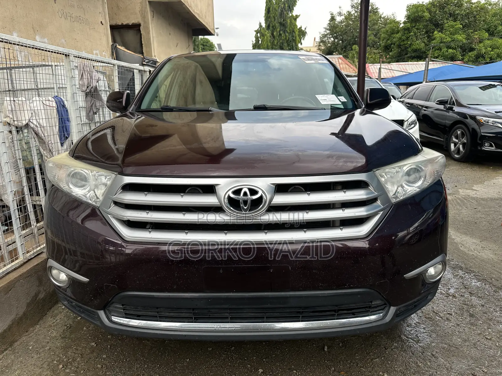 Toyota Highlander Limited 2012 Maroon