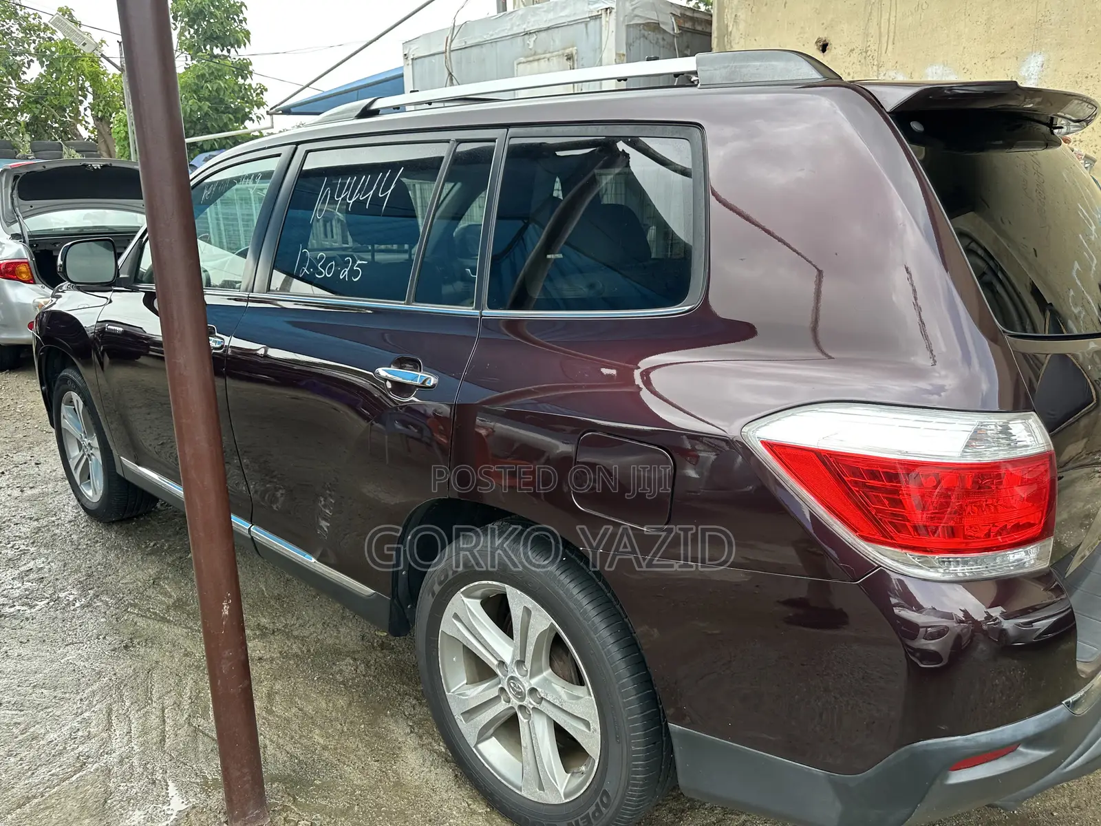 Toyota Highlander Limited 2012 Maroon