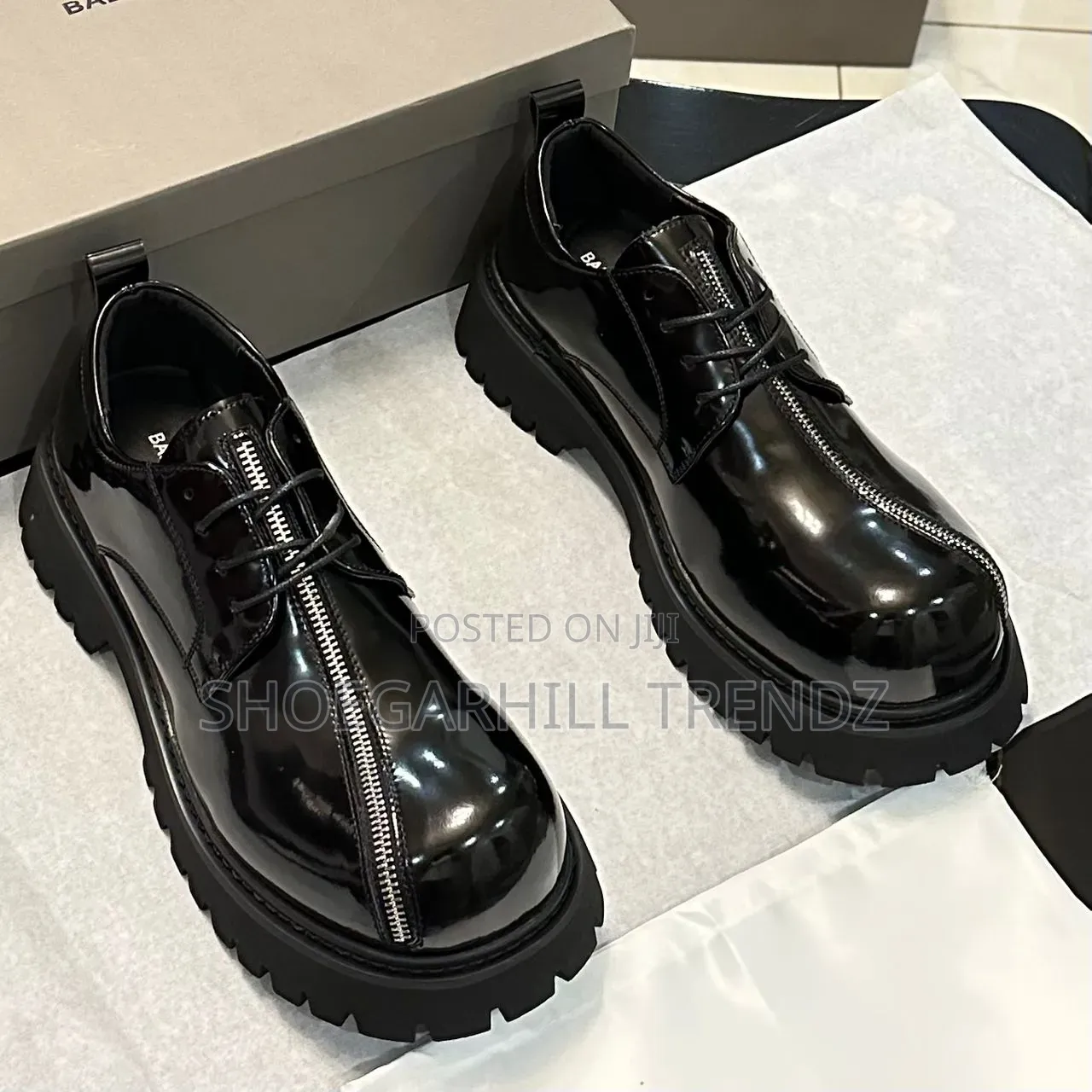 Mens Bb High Platform Lace Shoes