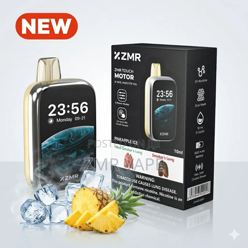 ZMR 30000puffs,Vape – Pineapple Ice, Sweet Cool, 2.4′′ Touch Screen,