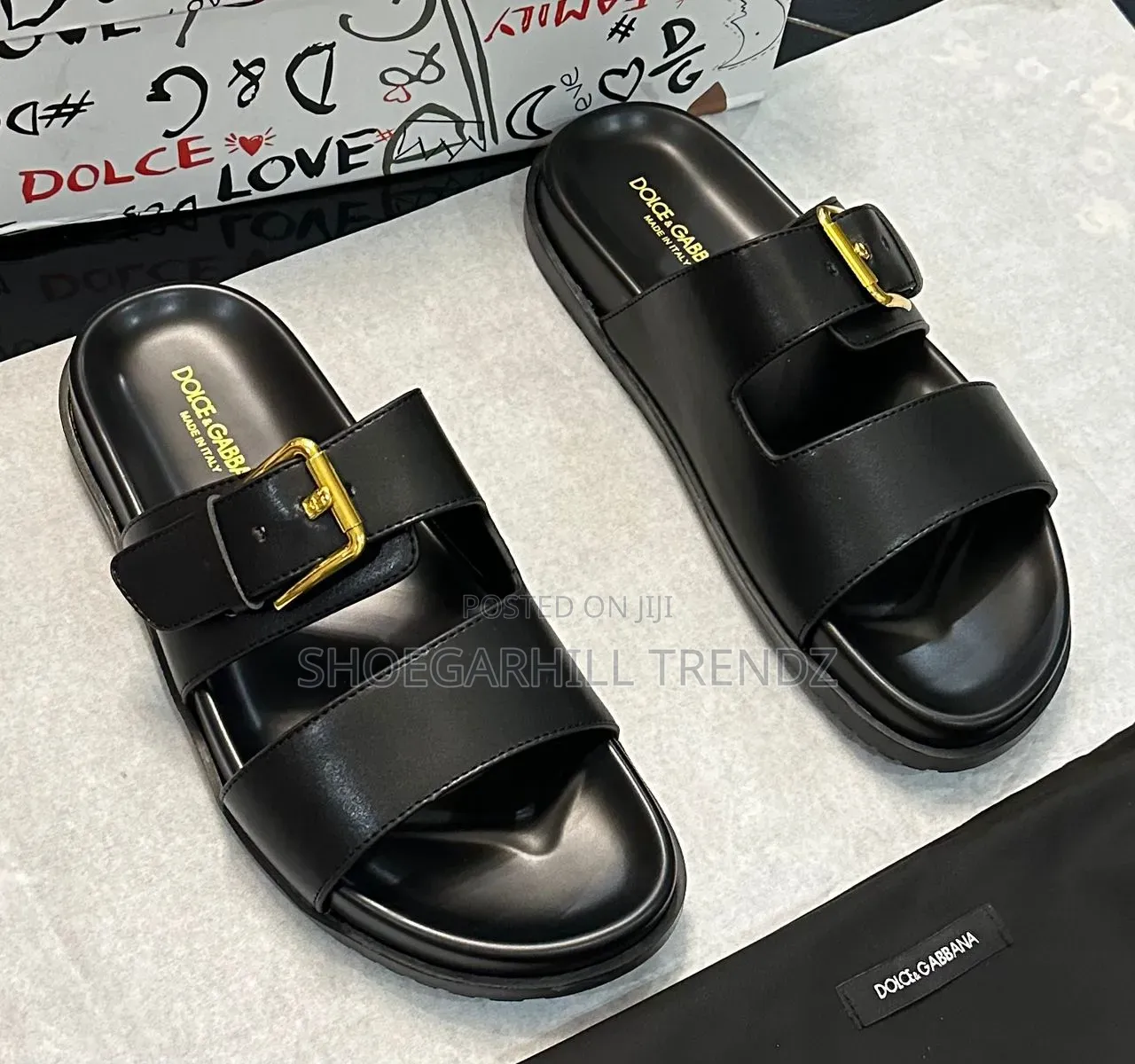 Dg Men Palm Slippers in 2 Designs