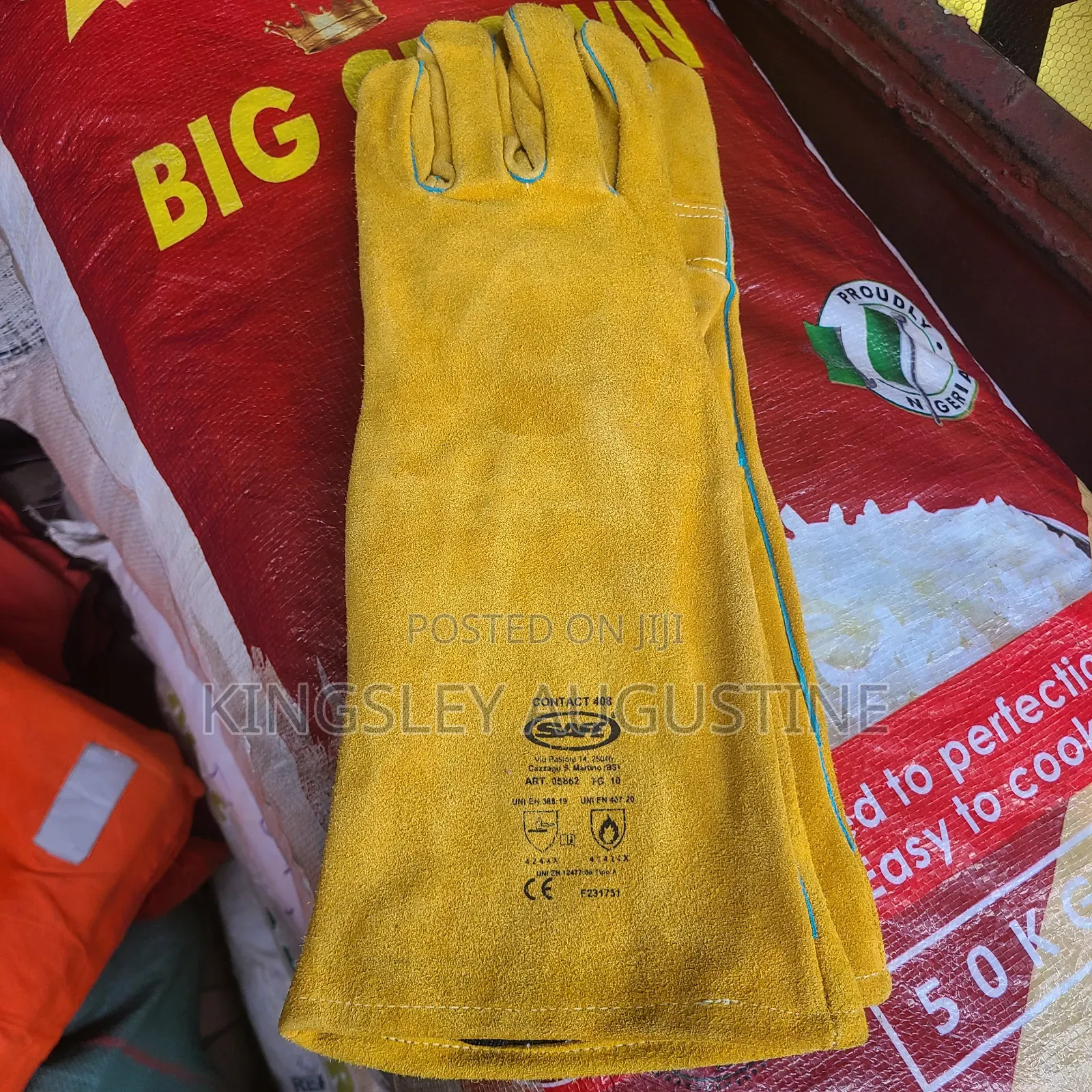 Yellow Welders Glove