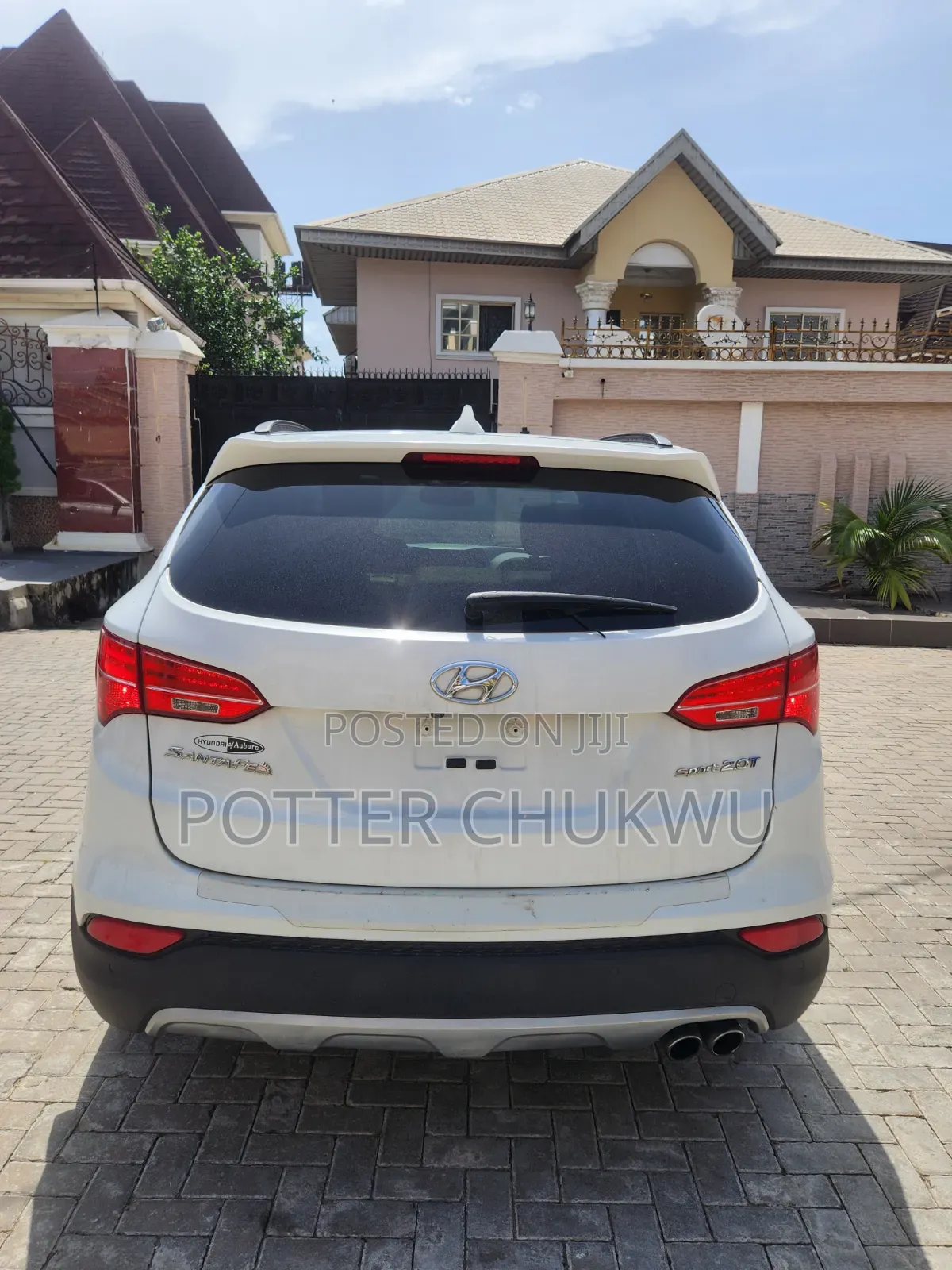 Hyundai Santa Fe Limited 4dr SUV (3.3L 6cyl 6A) 2014 White