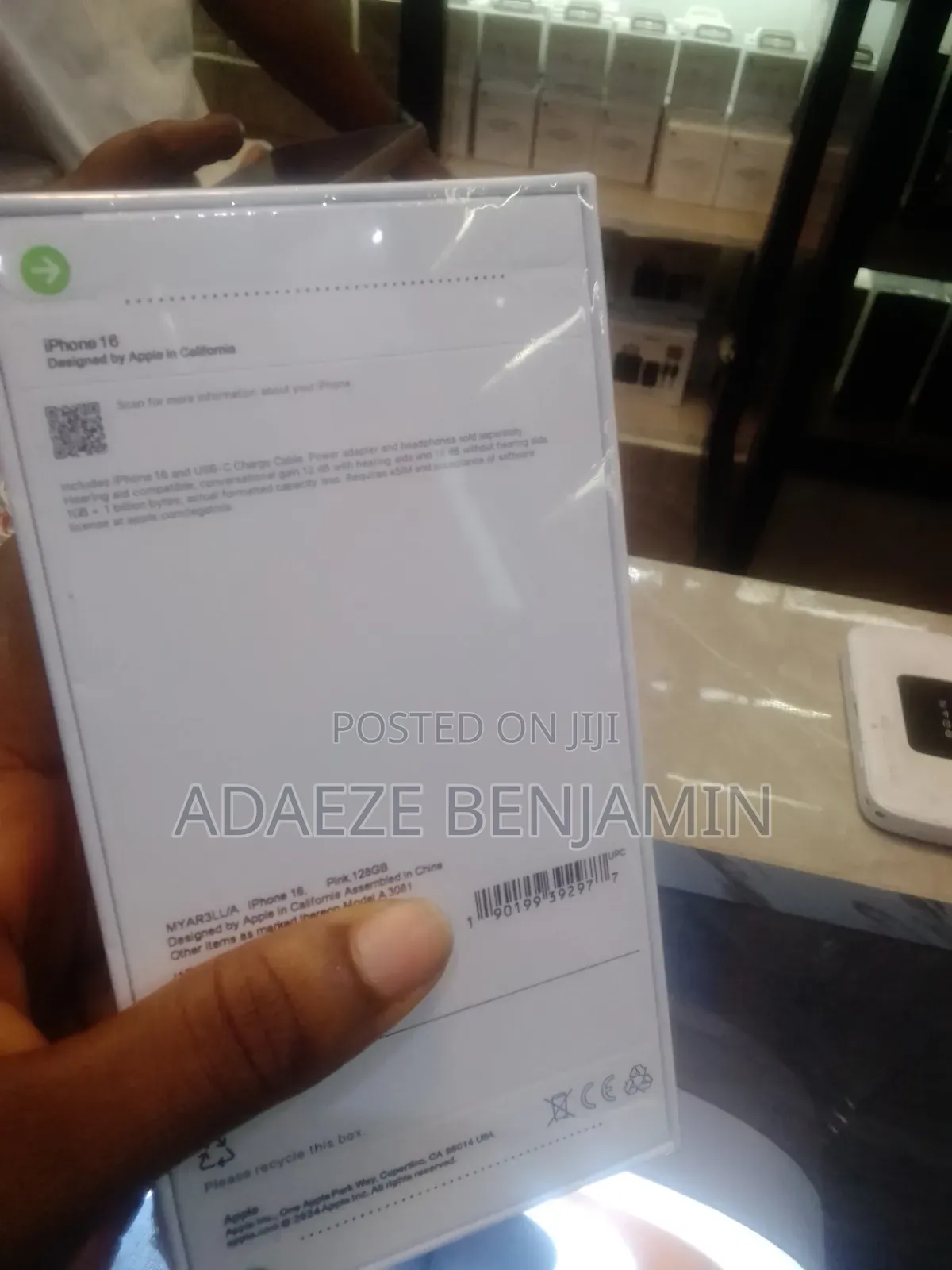 New Apple iPhone 16 128 GB Pink