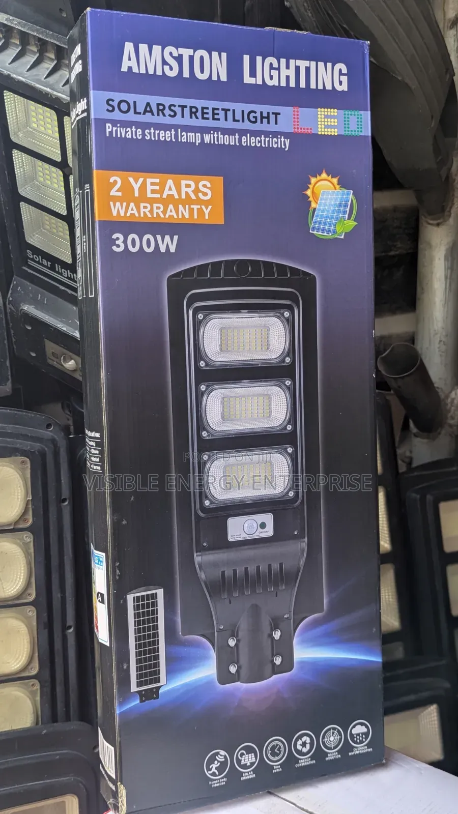 Amston Lighting 300w Solar Street Light
