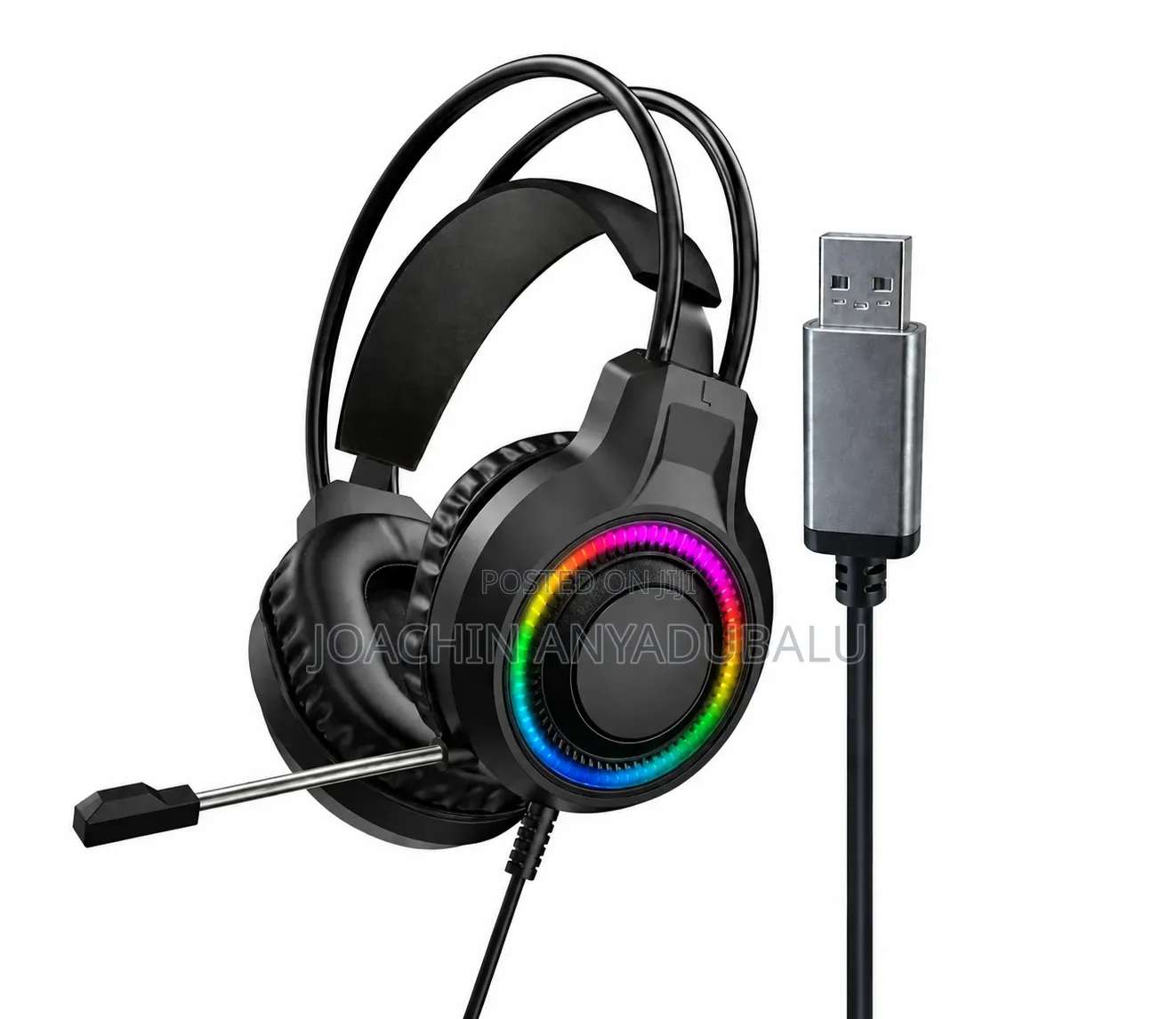 V6s Usb-a Gaming Stereo Headset With Microphone Volume Controler